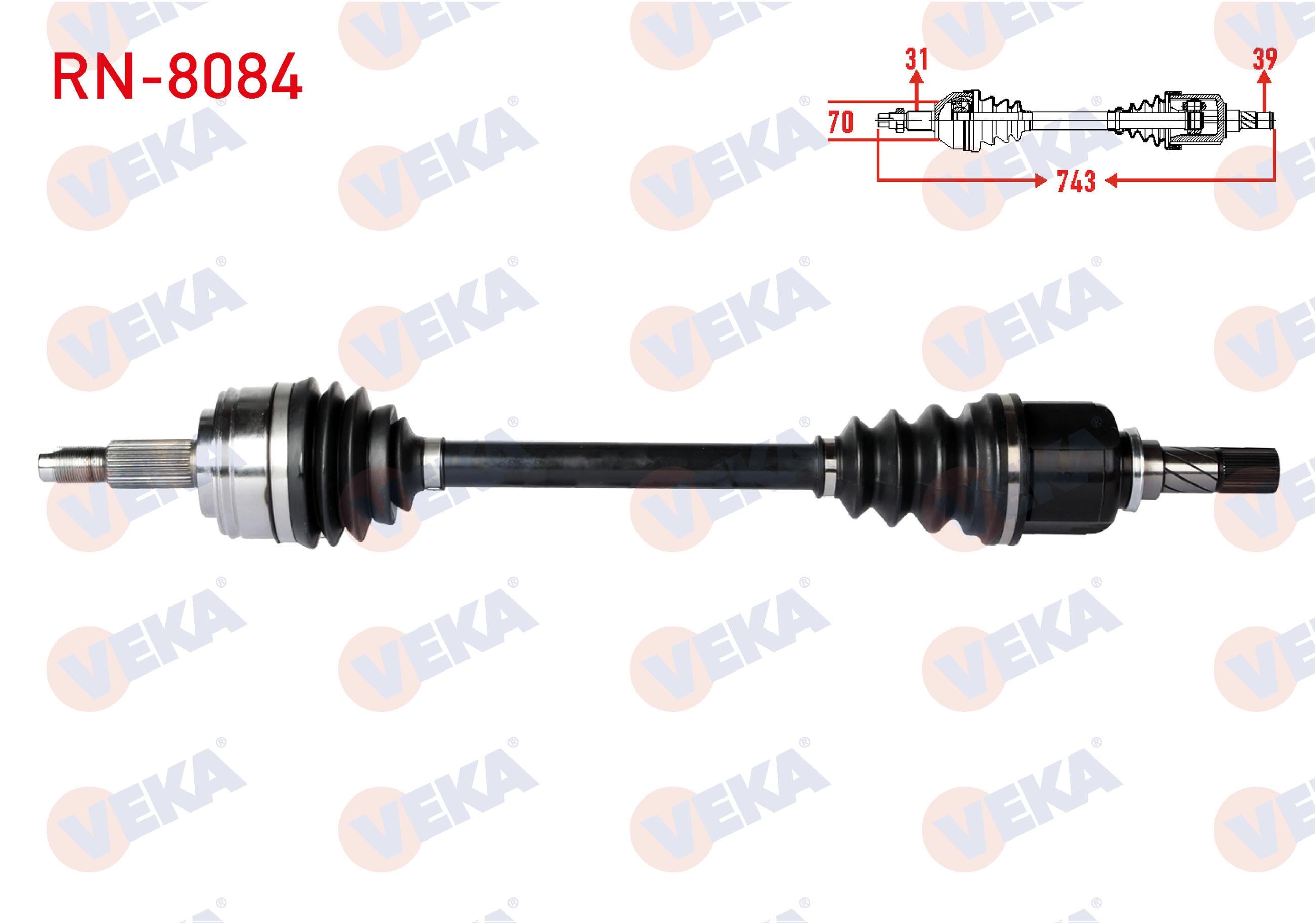 KOMPLE AKS SOL ON RENAULT MASTER III (FV) 2.3 DCI 6 VITES UZUNLUK 743mm 2010-