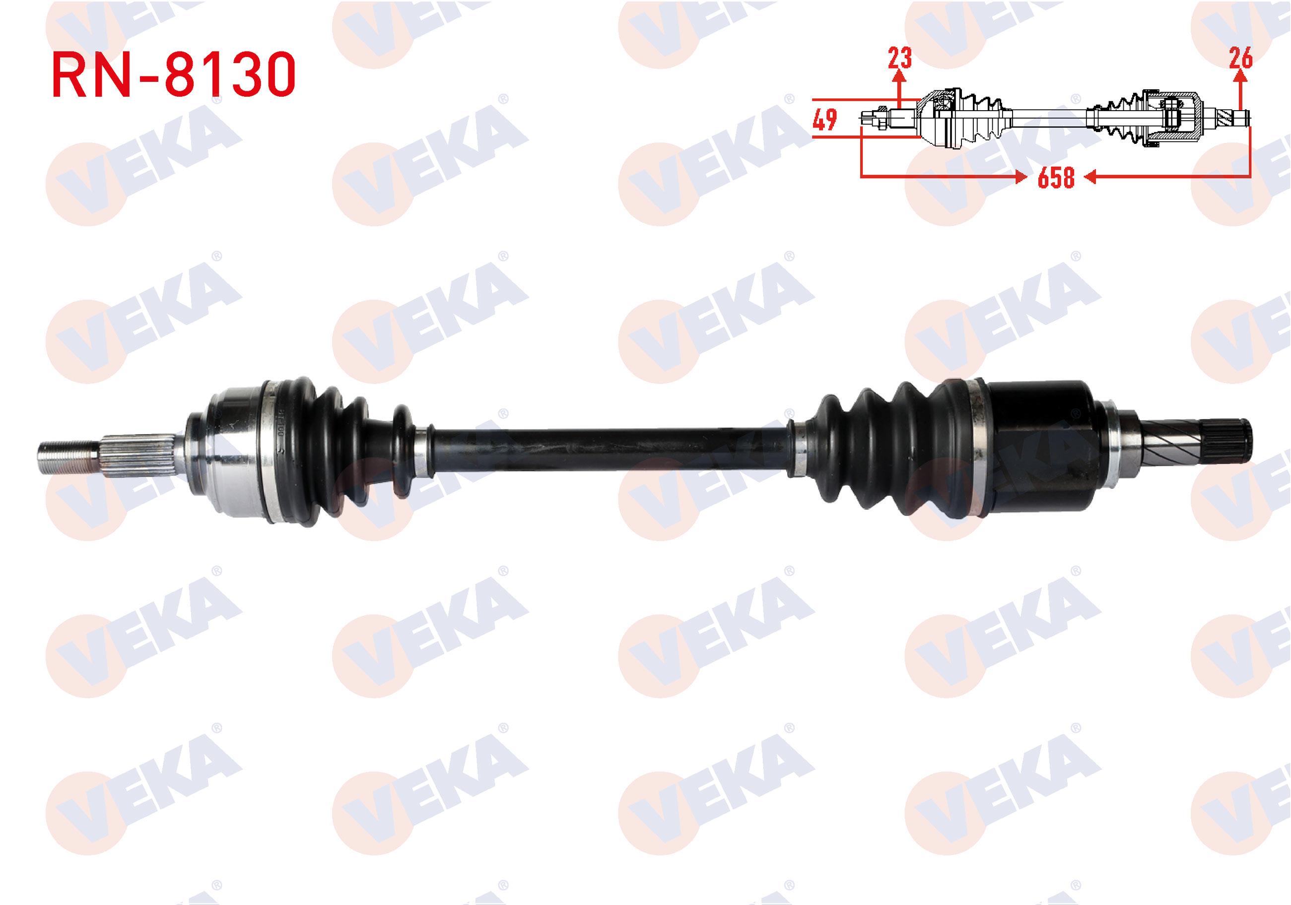 KOMPLE AKS SOL ON RENAULT SYMBOL III (JZ0/1) 1.5 DCI UZUNLUK 658mm 2012-