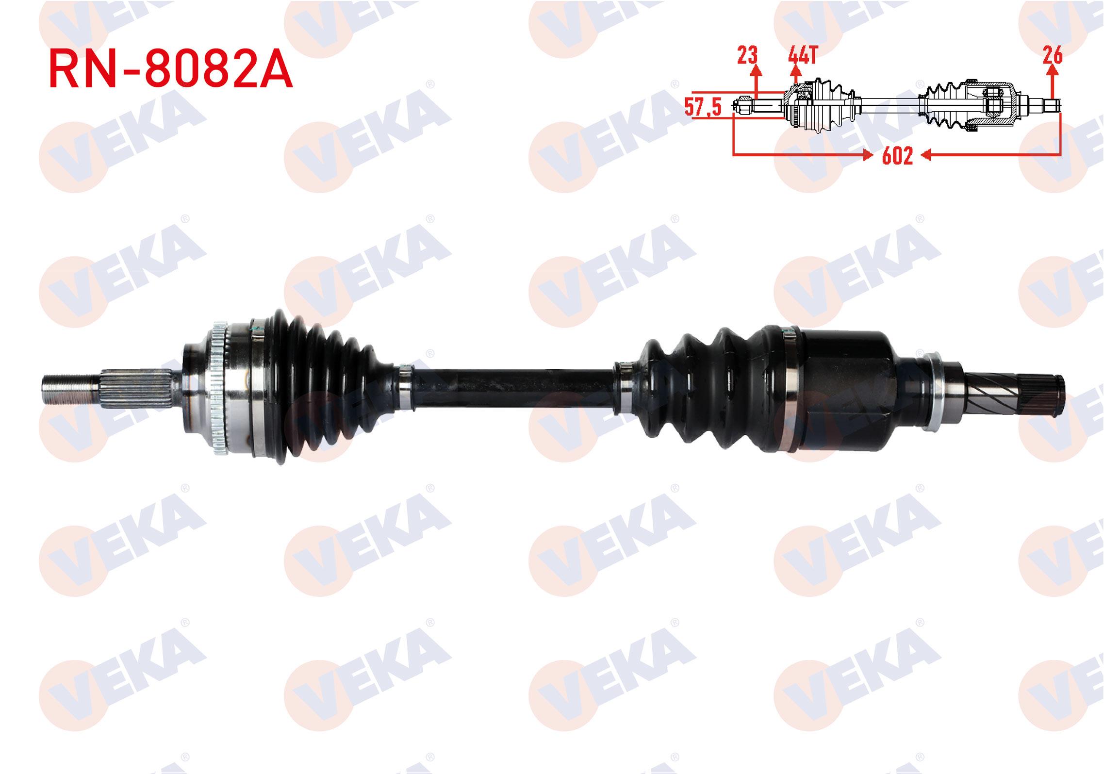KOMPLE AKS SOL ON RENAULT THALIA II 1.5 DCI ABSLI 44 DIS UZUNLUK 602mm 2008-