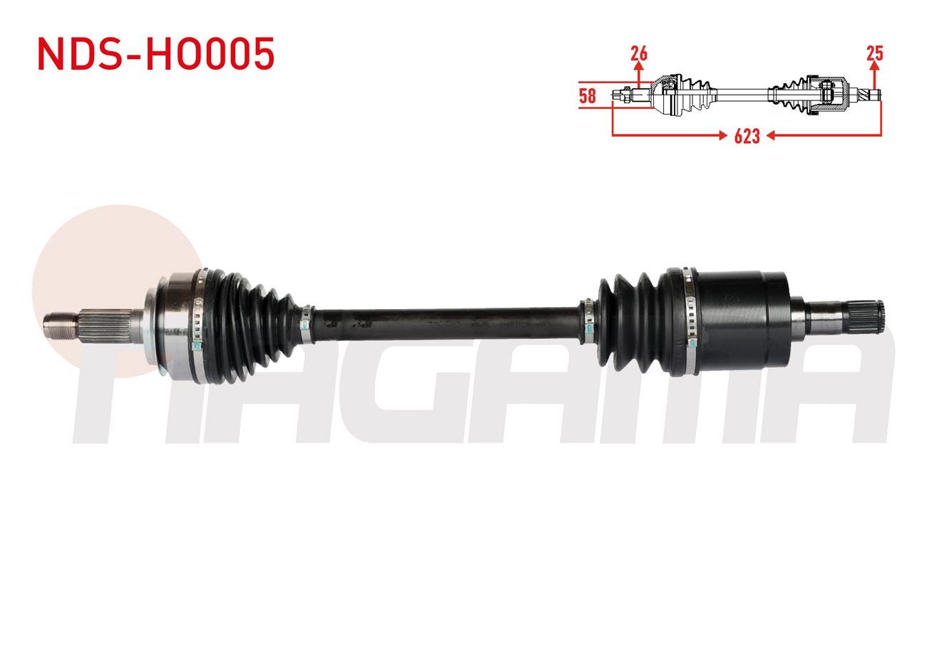 KOMPLE AKS SOL ON UZUNLUK 623mm HONDA CIVIC VIII 1.6 A-T - 1.8 A-T 2005-2012