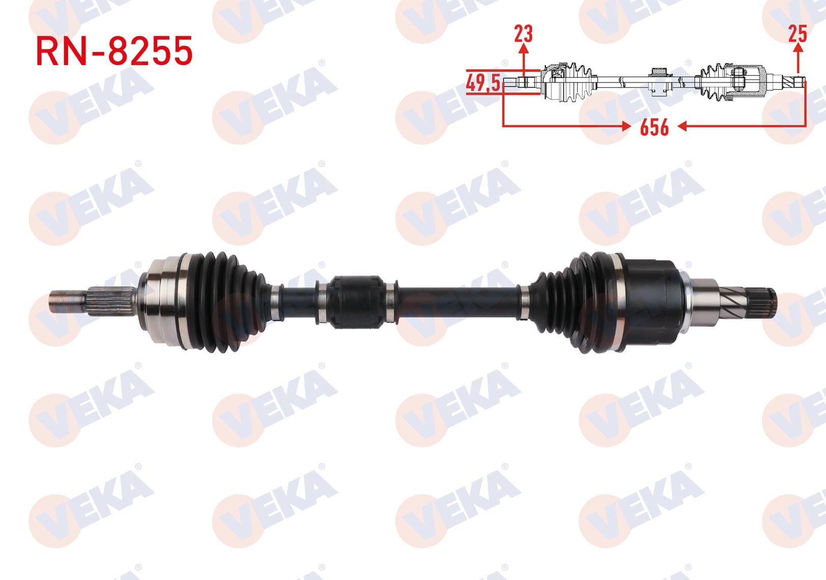 KOMPLE AKS SOL ON UZUNLUK 656mm RENAULT CLIO V (B7_) 1.0 TCe 100 (B7MT) JT4 CVT A-T SNZ. 2019-