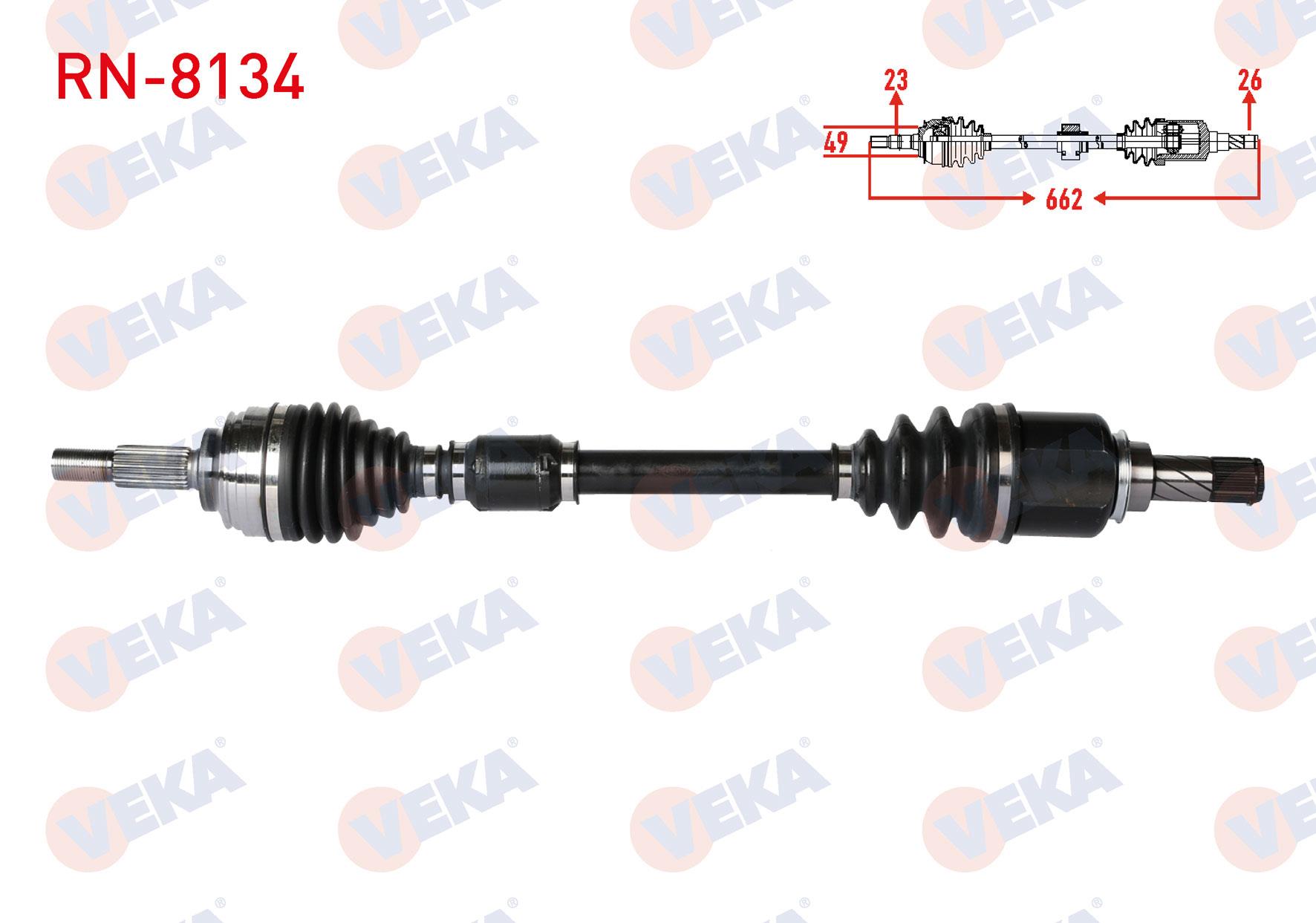KOMPLE AKS SOL ON UZUNLUK 662mm RENAULT CLIO IV 1.5 DCI 2012-2020