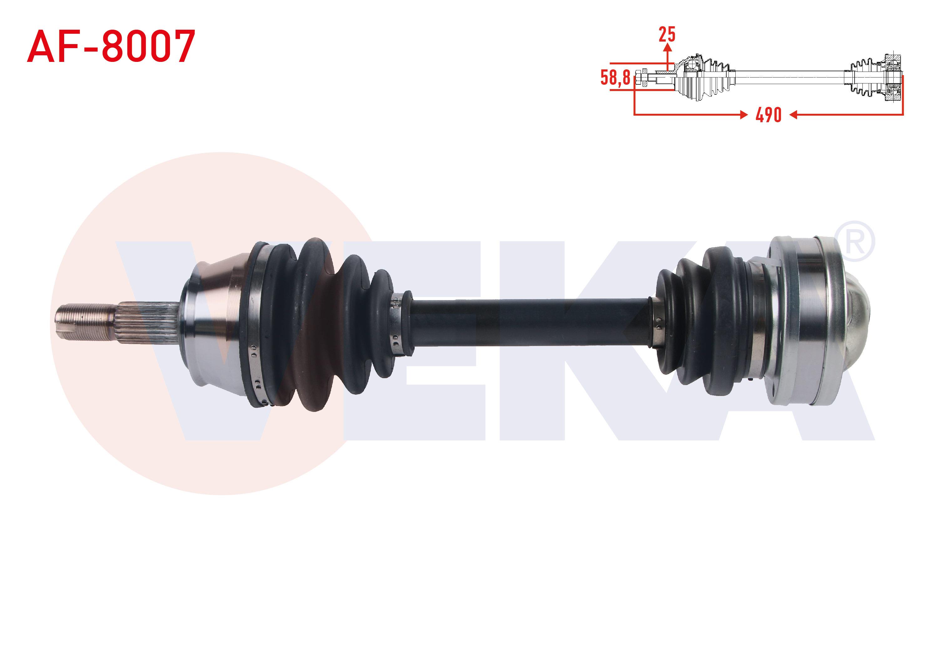 KOMPLE AKS SOL-SAG ON UZUNLUK 490mm ALFA ROMEO 156 (932) 1.6 TS - 2.0 TS - 2.0 JTS 1997-2005