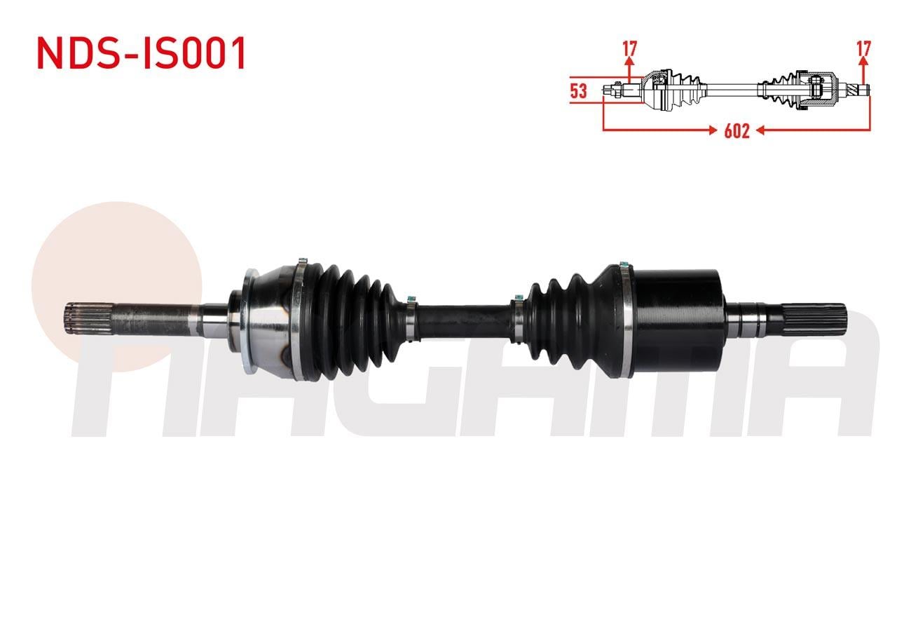 KOMPLE AKS SOL-SAG ON UZUNLUK 602mm ISUZU D-MAX (8DH) 2.5 D 4X4 2002-2012