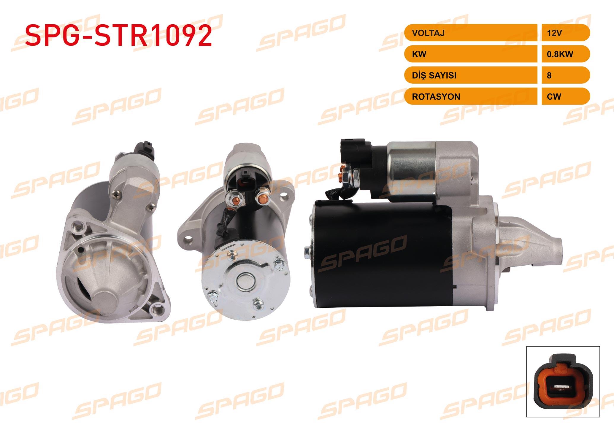 MARS MOTORU 12V/0.9 KW 8 DIS CW HYUNDAI i10 1.2 2008-2013 / i20 1.2 2008-2015 / PICANTO II 1.0 - RIO III 1.25 2011-2017