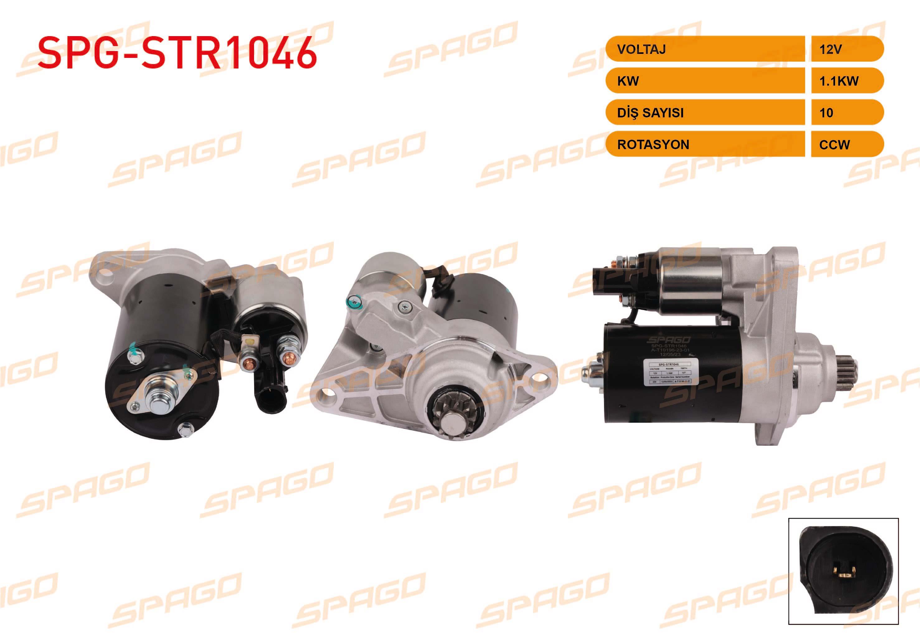 MARS MOTORU 12V/1.1KW 10 DIS CCW B TIPI (STR3350) GOLF V 1.4-1.6 03-09/ JETTA III 1.6 05-10/ POLO V 1.2-1.4-1.6 09-14/ A3 1.6 FSI 03-07/ CORDOBA 1.2-1.4-1.6 02-09/ IBIZA III 1.2-1.4-1.6 03-09