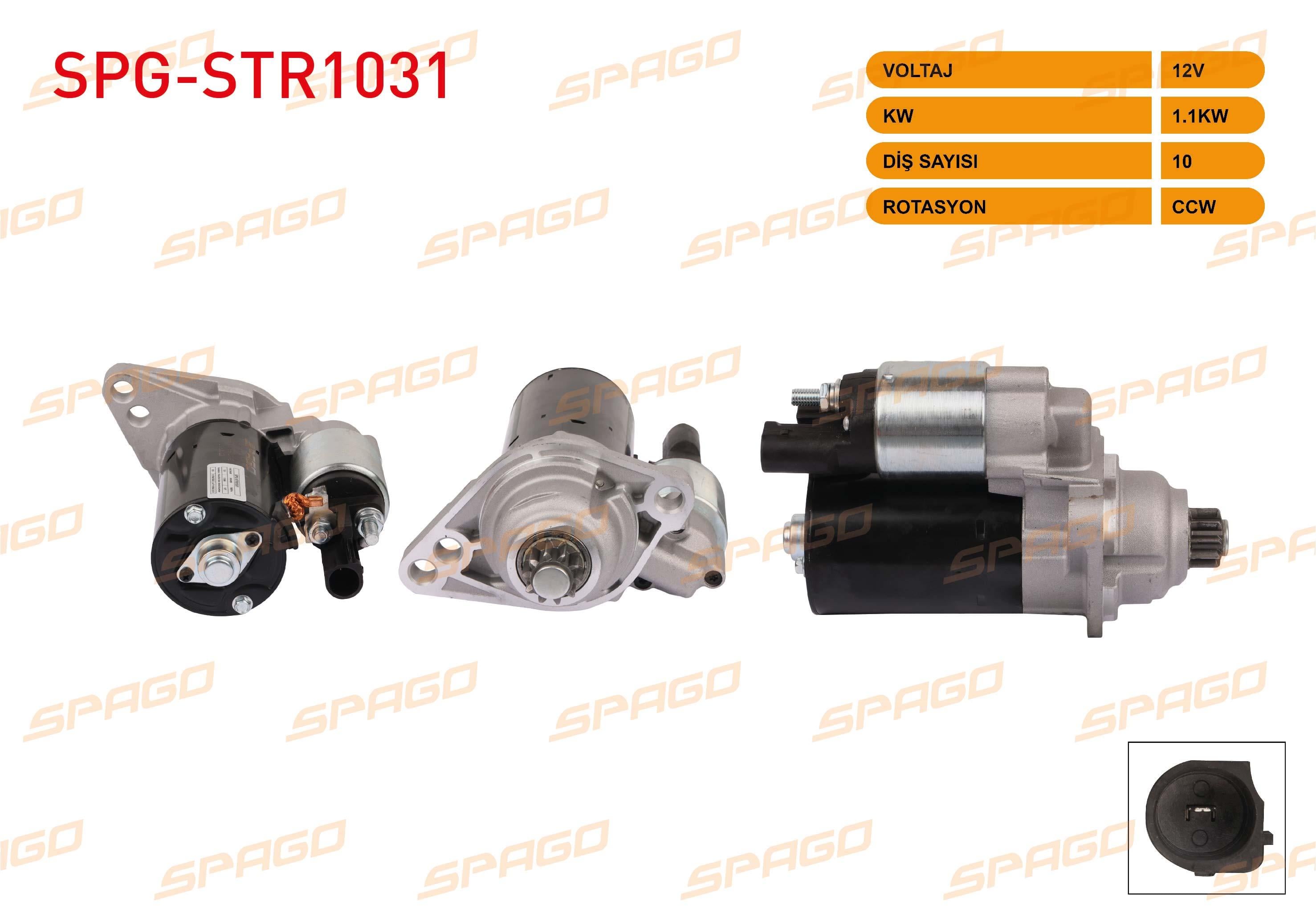 MARS MOTORU 12V/1.1KW 10 DIS CCW (STR6528) 1.4 TSI GOLF V 03-09/ GOLF VI 08-13/ JETTA III 05-10/ JETTA IV 11-17/ PASSAT 08-12/ A3 03-12/ OCTAVIA II 04-12/ YETI 09-15