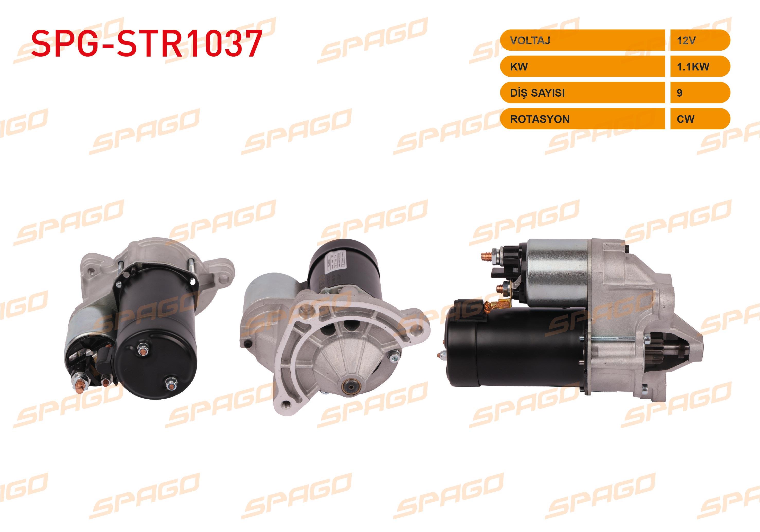 MARS MOTORU 12V/1.1KW 9 DIS CW (STR3020) PEUGEOT 307 1.4 - 1.6 00-07/ 308 1.6 07-13/ 206 1.4 - 1.6 98-06 /  CITROEN C2 1.4 03-09 / C3 I 1.4 03-09 / C3 II 1.4 09-16/ C4 I 1.4 04-09/ NEMO 1.4 09-