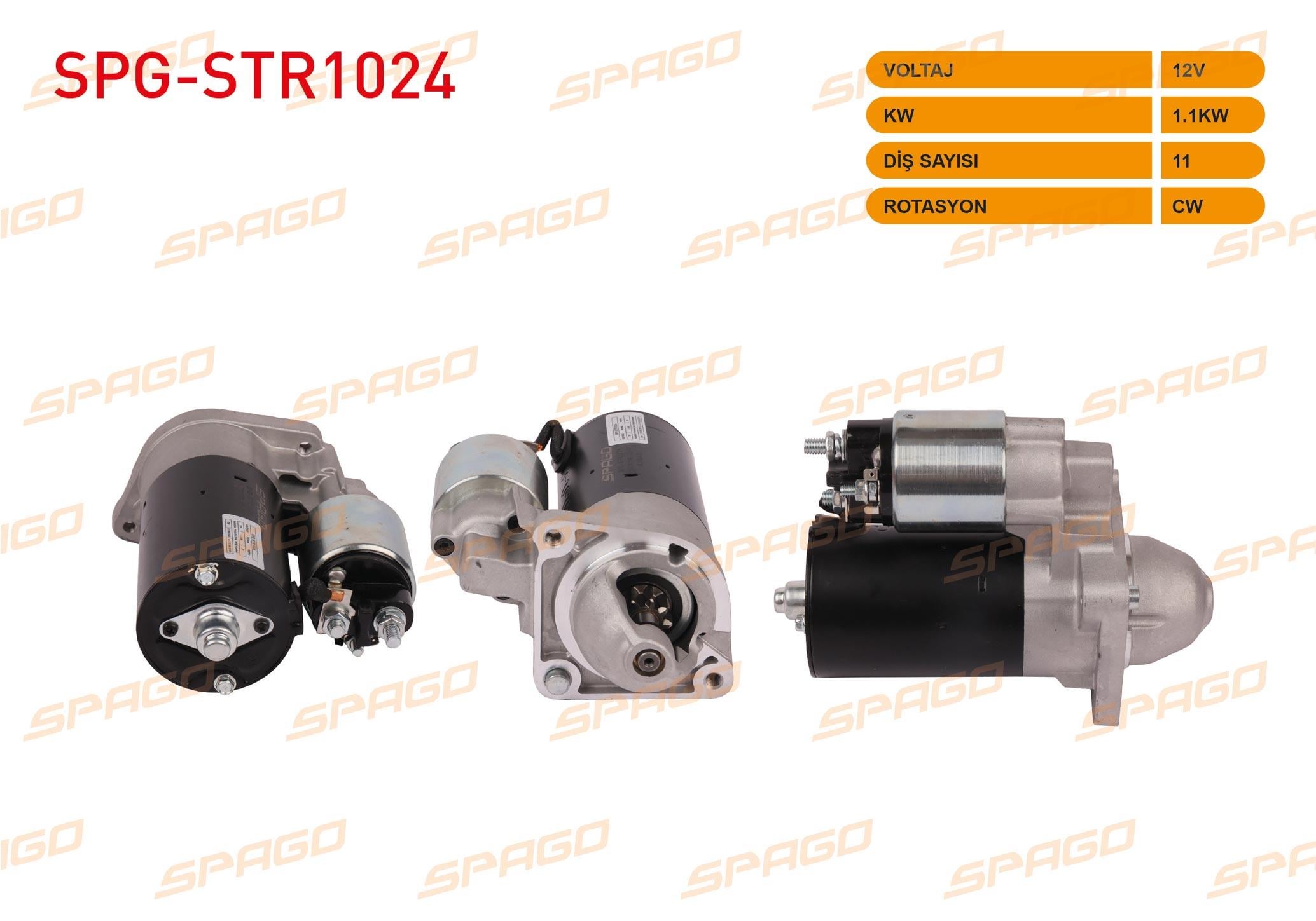 MARS MOTORU 12V/1.1KW 9 DIS CW (STR5166) FIAT PALIO 1.6i 1996-2005/ ALBEA 1.6i 1996-2003/ SIENA 1.6i 1997-2002/ DOBLO 1.6 2001-2010