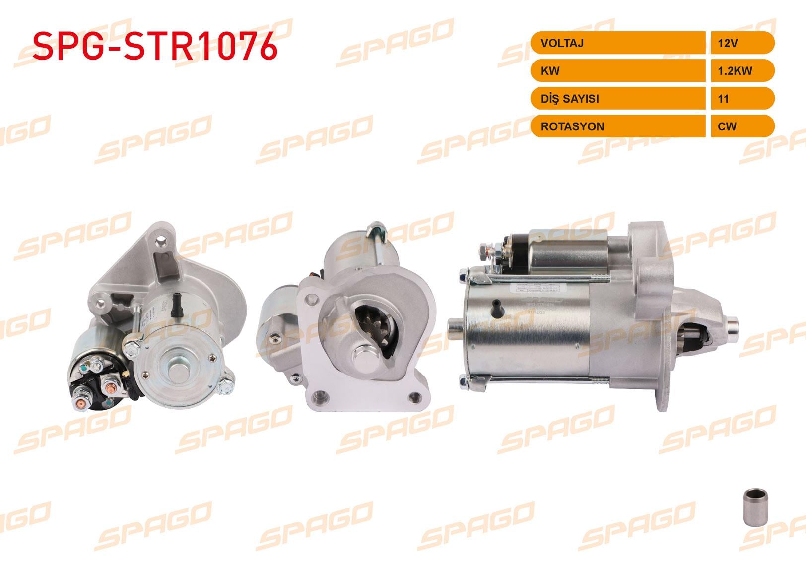 MARS MOTORU 12V/1.2 KW 11 DIS CW (STR5518) FORD C-MAX 1.5 TDCI - 1.6 TDCI 2007-2019 / FOCUS II 1.6 TDCI 2004-2012 / FOCUS III 1.5 TDCI - 1.6 TDCI 2010-2017 / TOURNEO-TRANSIT CONNECT 1.6 TDCI 2013-