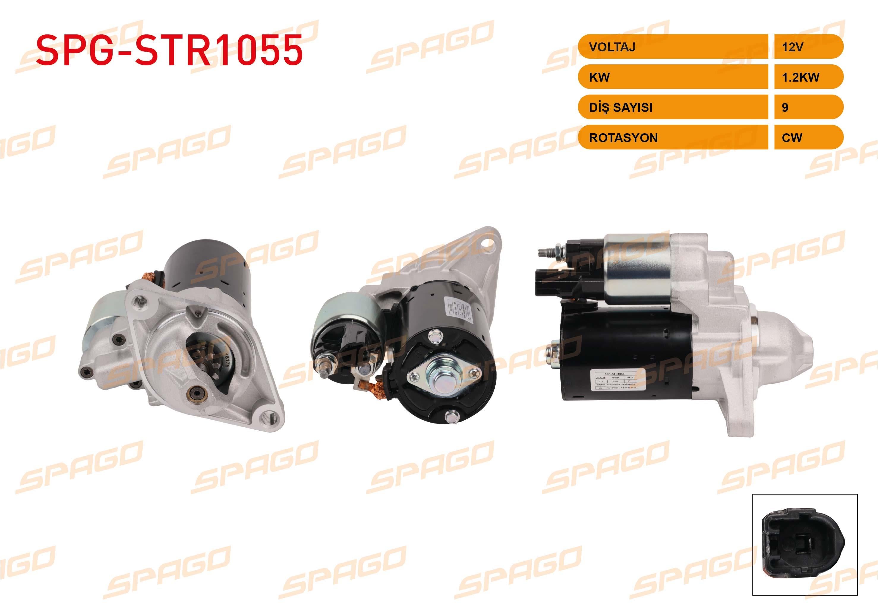 MARS MOTORU 12V/1.2KW 9 DIS CW B TIPI (STR4725) TOYOTA AURIS 1.6 VVT-I 2007-2012/ AVENSIS 1.6 VVT-I - 2.0  VVT-I 2008-2018 / COROLLA 1.6 2012-