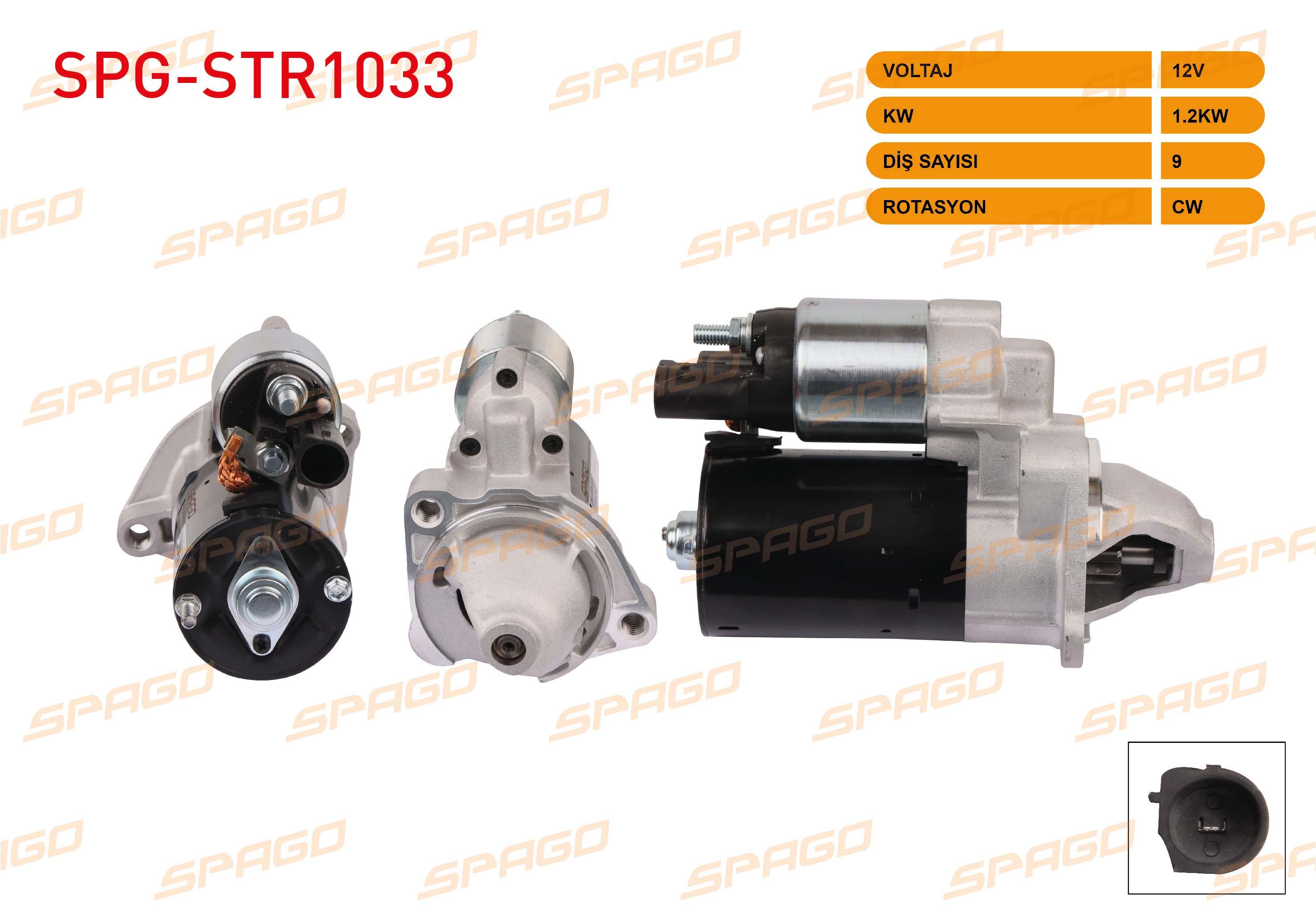 MARS MOTORU 12V/1.2KW 9 DIS CW (STR6527) PASSAT 1.6 - 1.8T - 2.0 2000-2005/ A4 1.6 - 2.0 2004-2008/ EXEO 1.6 2008-2010/ SUPERB 1.8 2001-2008