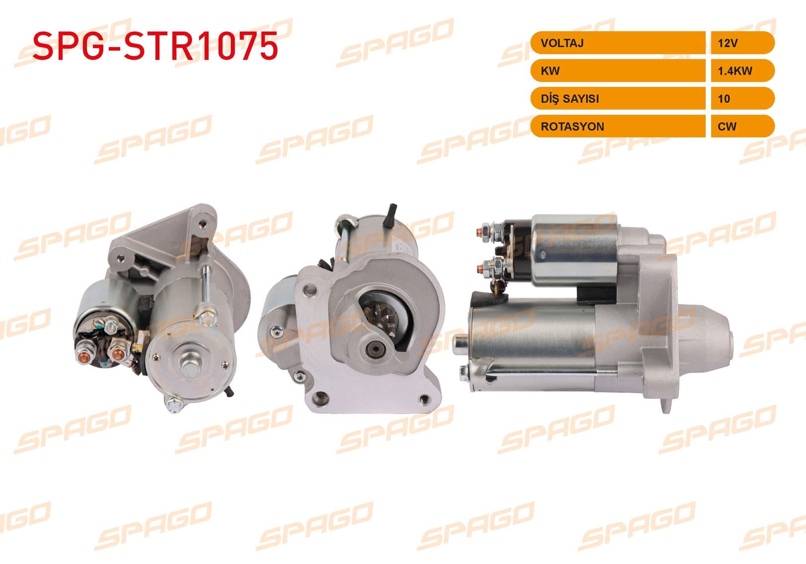 MARS MOTORU 12V/1.4 KW 10 DIS CW (STR5516) FORD FIESTA V 1.4 TDCI - 1.6 TDCI 2001-2012 / FUSION 1.4 TDCI - 1.6 TDCI 2002-2012
