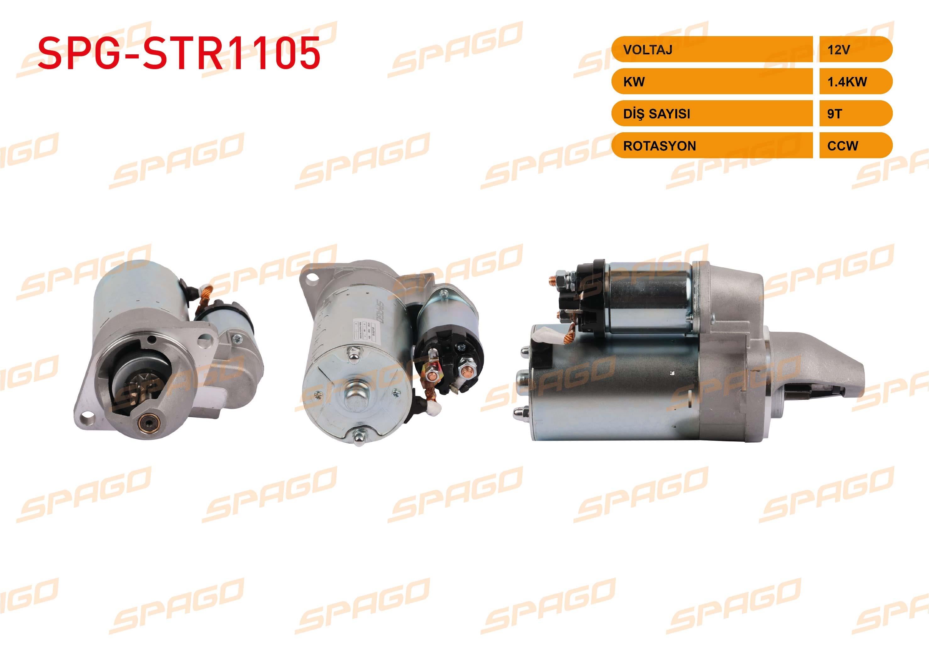 MARS MOTORU 12V/1.4 KW 9 DIS CCW (STR6044) LADA VEGA 1.5 1999-2006 / SAMARA 1.5 1993-2003