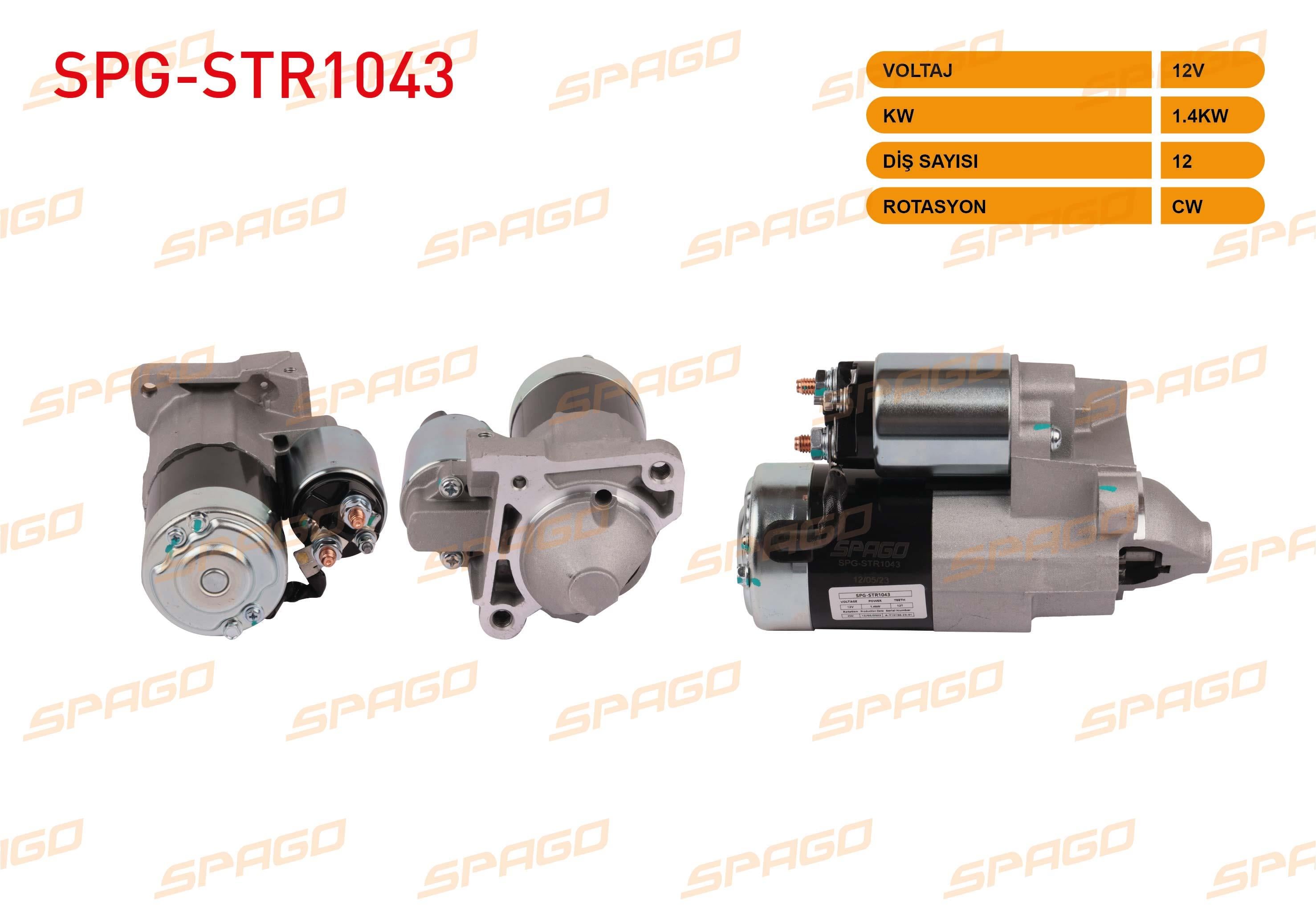 MARS MOTORU 12V/1.4KW 12 DIS CW (STR6075) CLIO II - III 1.5 DCI 98-12/KANGOO 1.5 DCI 05-/MEGANE II 1.5 DCI 02-08/ SCENIC II 1.5 DCI 03-09/ SANDERO 1.5 DCI 08-/LOGAN 1.5 DCI 05-/MICRA III 1.5 DCI 03-10