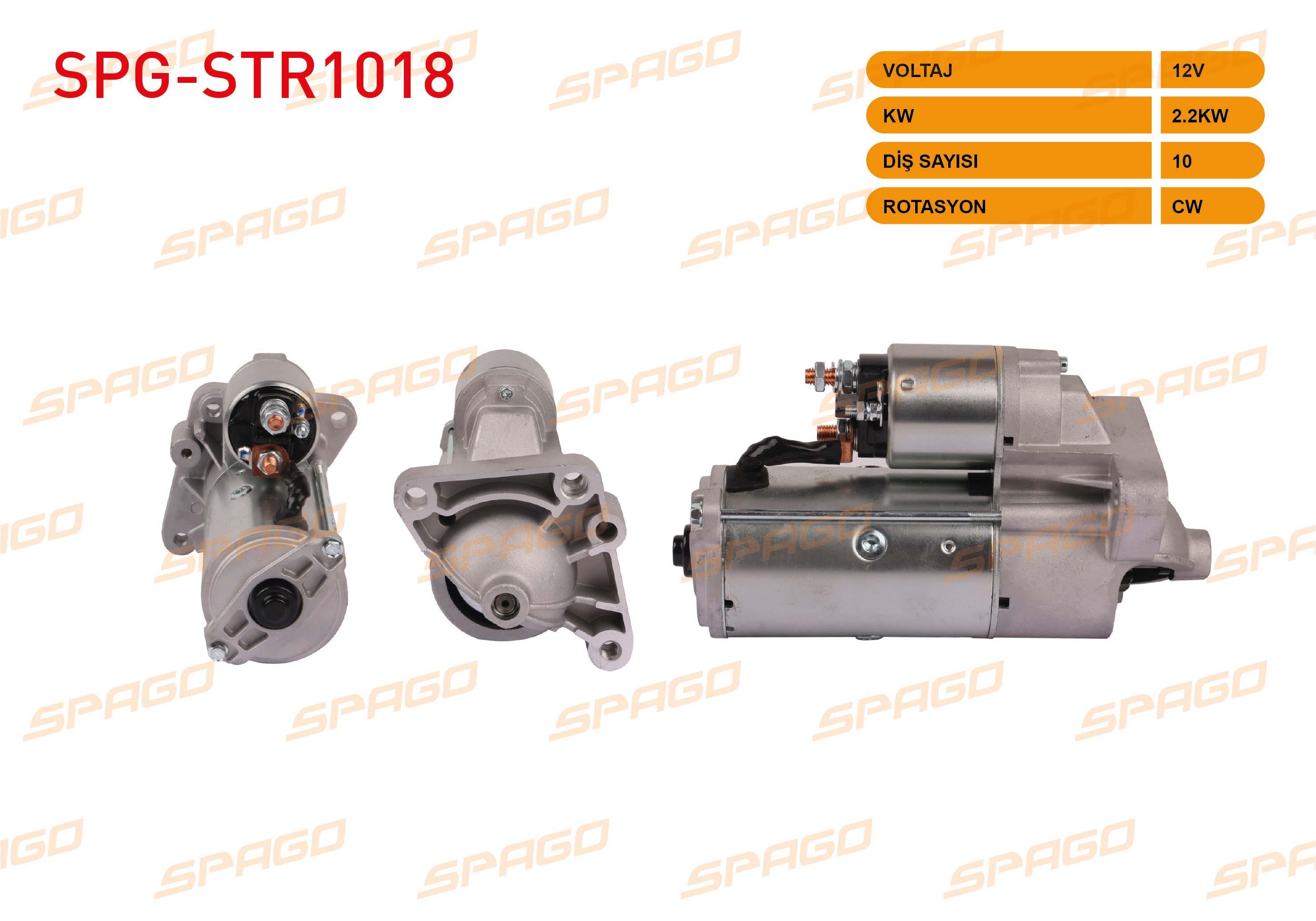 MARS MOTORU 12V/2.2KW 10 DIS CW (STR3454) RENAULT MASTER III 2.5 DCI 2008- / LAGUNA II 2.2 DCI 2001-2007