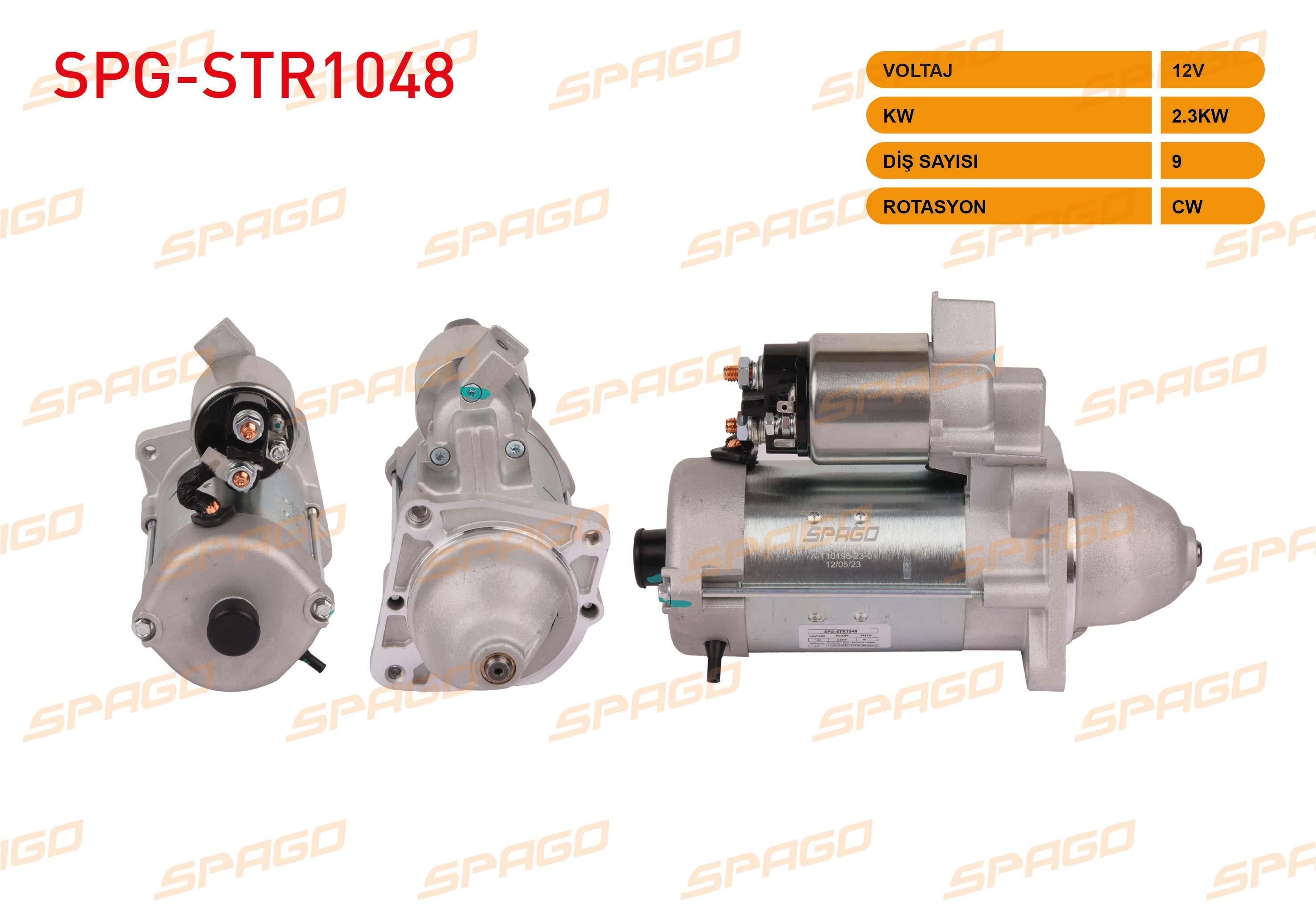 MARS MOTORU 12V/2.3KW 9 DIS CW (STR8013) FIAT DUCATO 2.8 JTD 2002-2006 / PEUGEOT BOXER 2.8 HDI 2002-2006 / CITROEN JUMPER 2.8 HDI 2002-2006