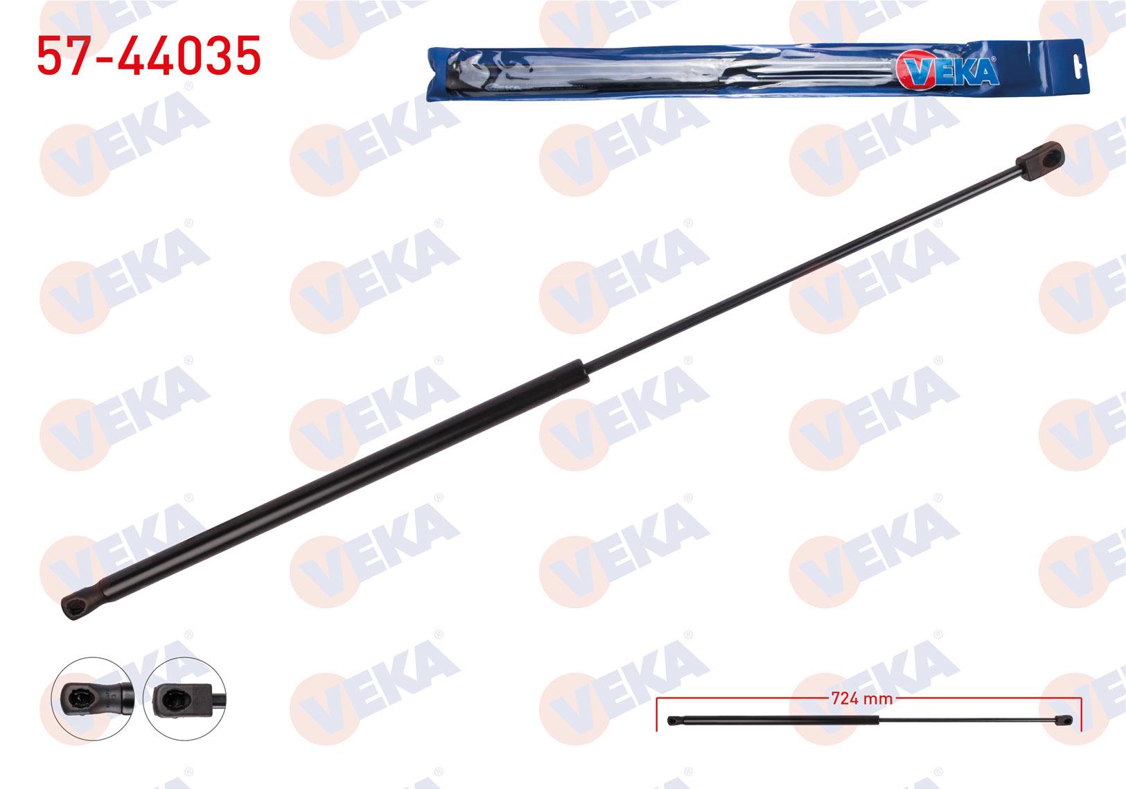 MOTOR KAPUT AMORTISORU 724mm/340N VOLKSWAGEN PASSAT VARIANT (365) 2010-2014