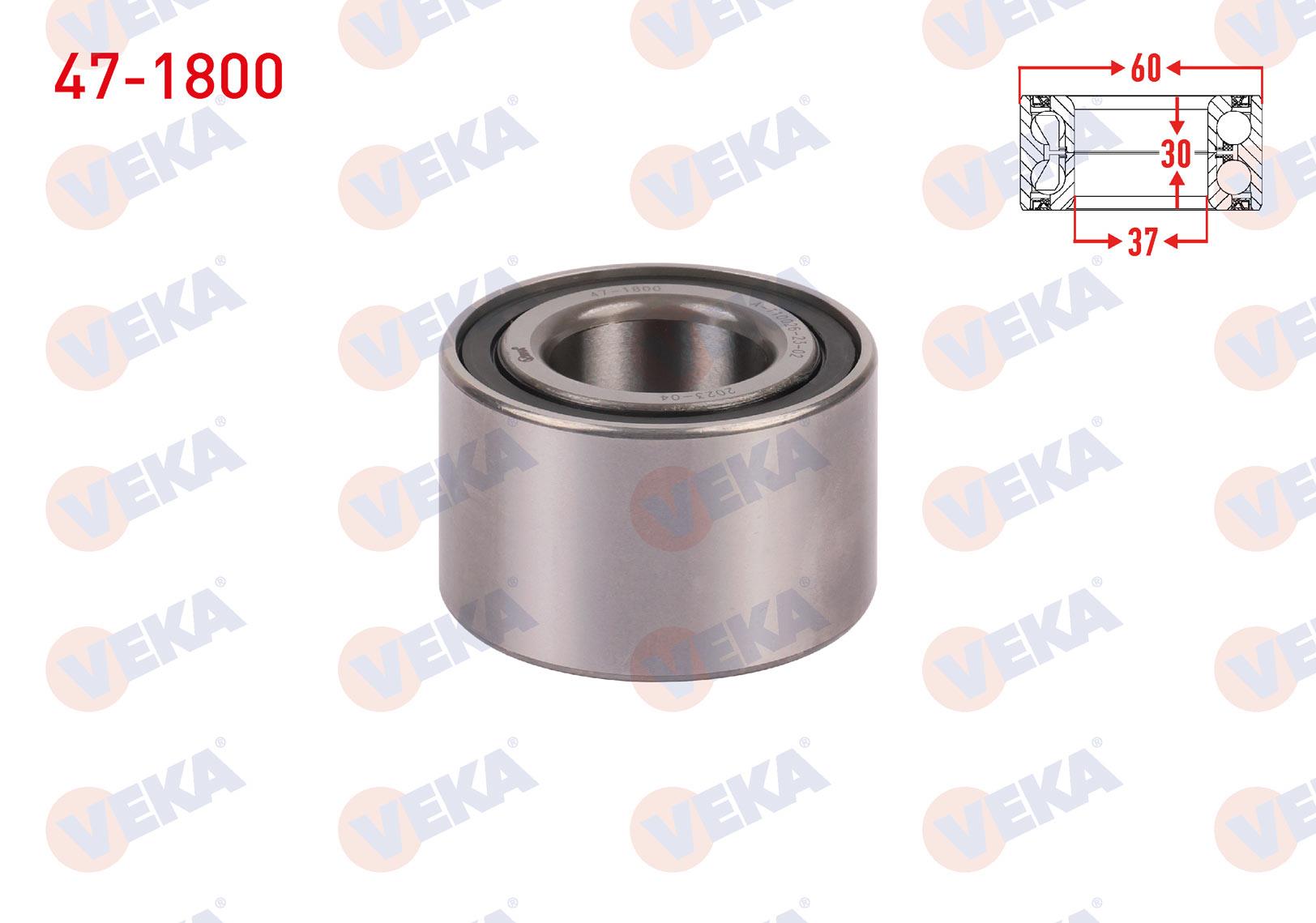 ON TEKERLEK RULMANI SOL-SAG 30X60,03X37 / 30X60X37 FIAT UNO 70 1.4i 1994-2000/ UNO 60 1.1 1983-1996 / ARKA SOL-SAG LADA SAMARA 1500 1986-1994