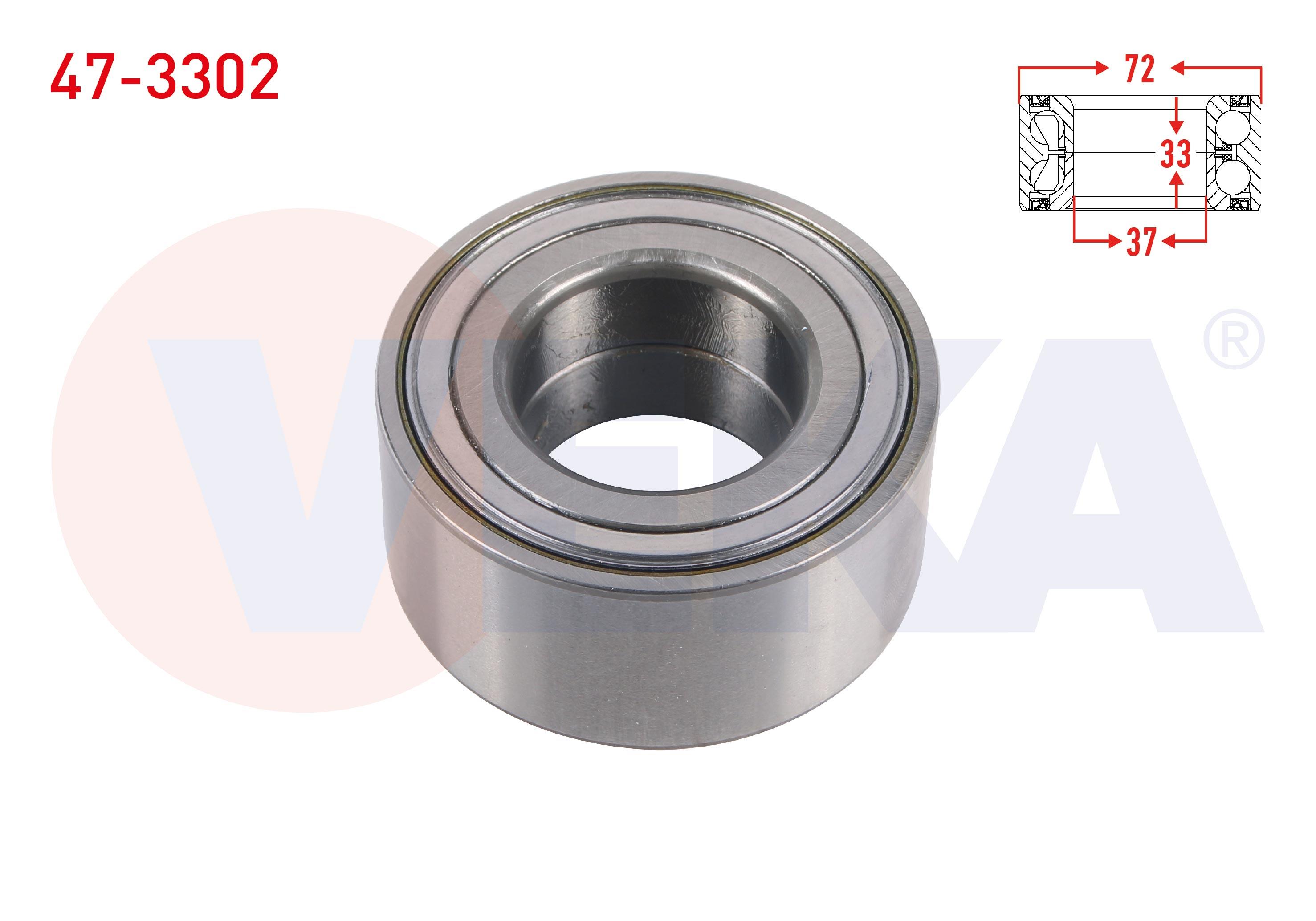 ON TEKERLEK RULMANI SOL-SAG 37X72X33 PEUGEOT 206 1.4i-16i-1.4 HDI 1998-2006/106 II 1.4i 1996-2002/306 1.4i-1.6i 1993-2002/C2 1.4-1.6-1.4 HDI 2003-2009/C3 1.4 HDI 2002-2009/SAXO 1.4 1996-2004