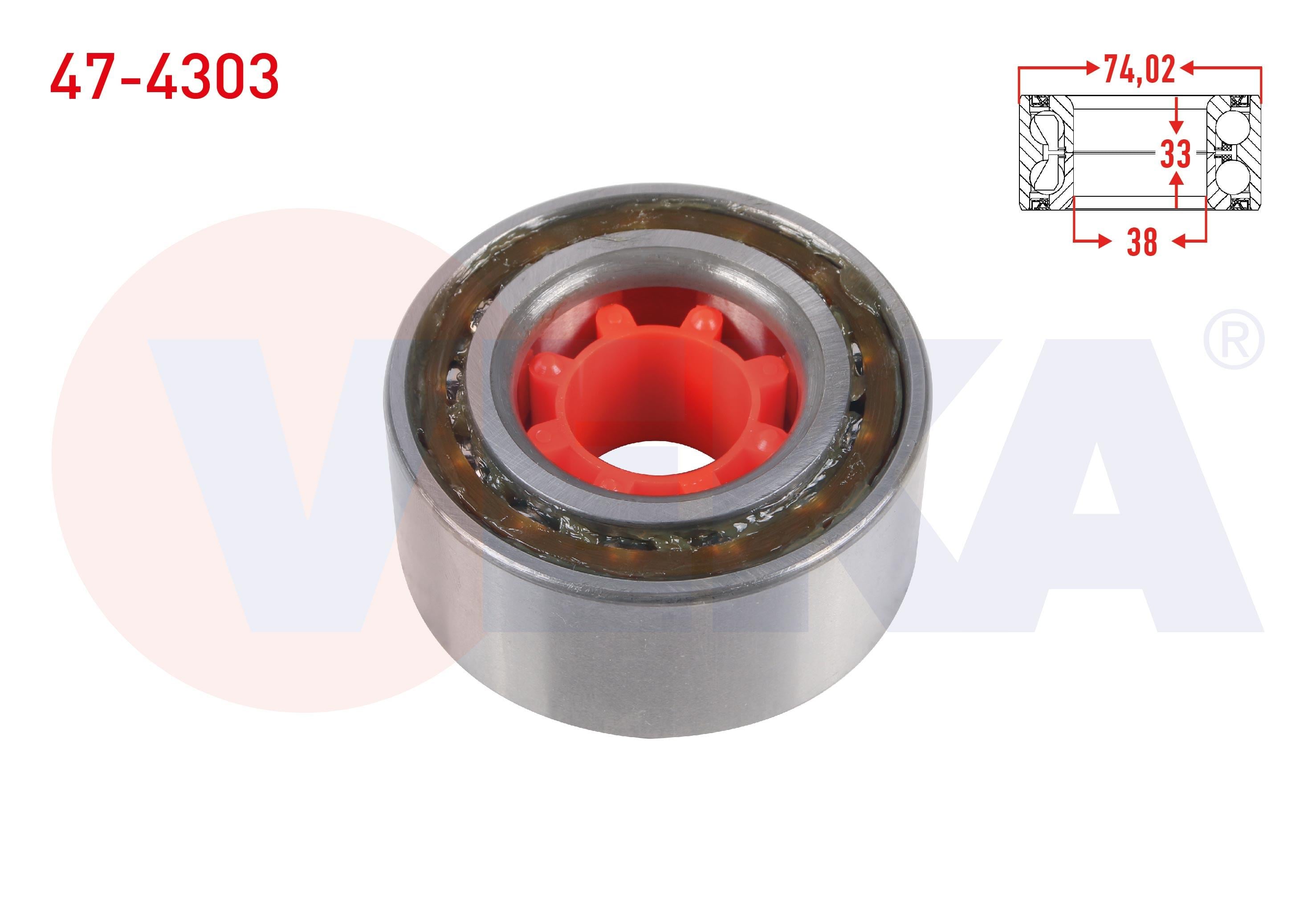 ON TEKERLEK RULMANI SOL-SAG 38X74,02X36/33 TOYOTA COROLLA 1.3 1983-1989 / CARINA I-II 1.6 - 1.8 1983-1992 / CAMRY 1.8 - 2.0 1986-1993
