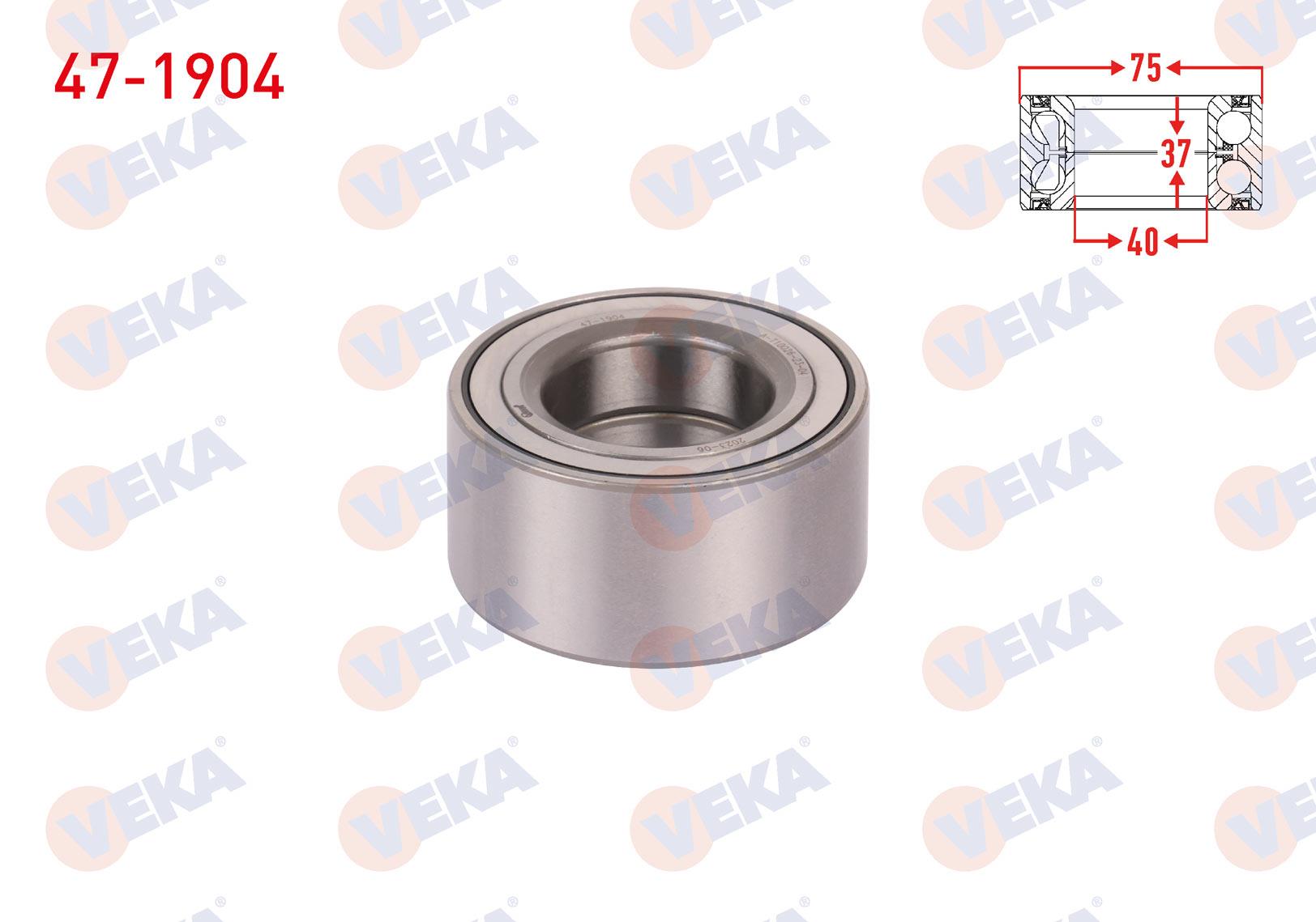 ON TEKERLEK RULMANI SOL-SAG 40X75X37 FORD MONDEO III 2000-2007 / JAGUAR X-TYPE 2004-2009