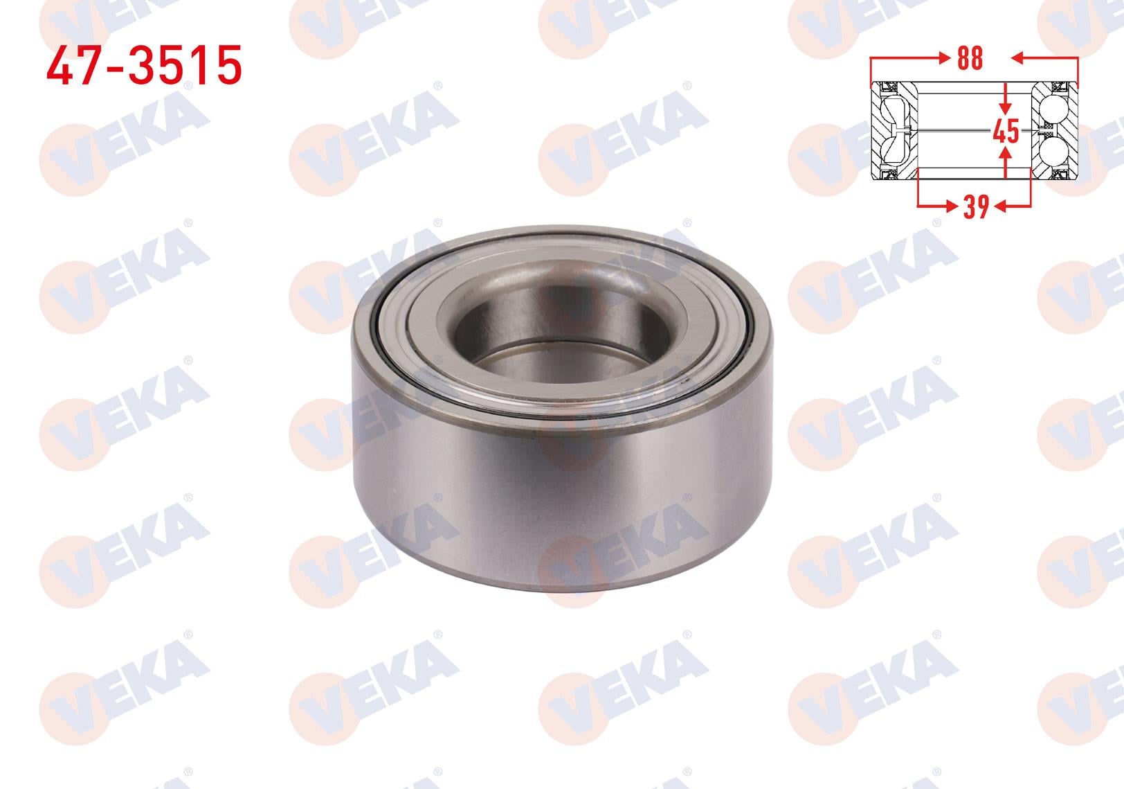 ON TEKERLEK RULMANI SOL-SAG ABS OKUYUCULU 45X88X39 RENAULT TRAFIC II 1.9 DCI - 2.5 DCI 2001-2014 / OPEL VIVARO 1.9 DI - 2.5 DTI 2002-2014
