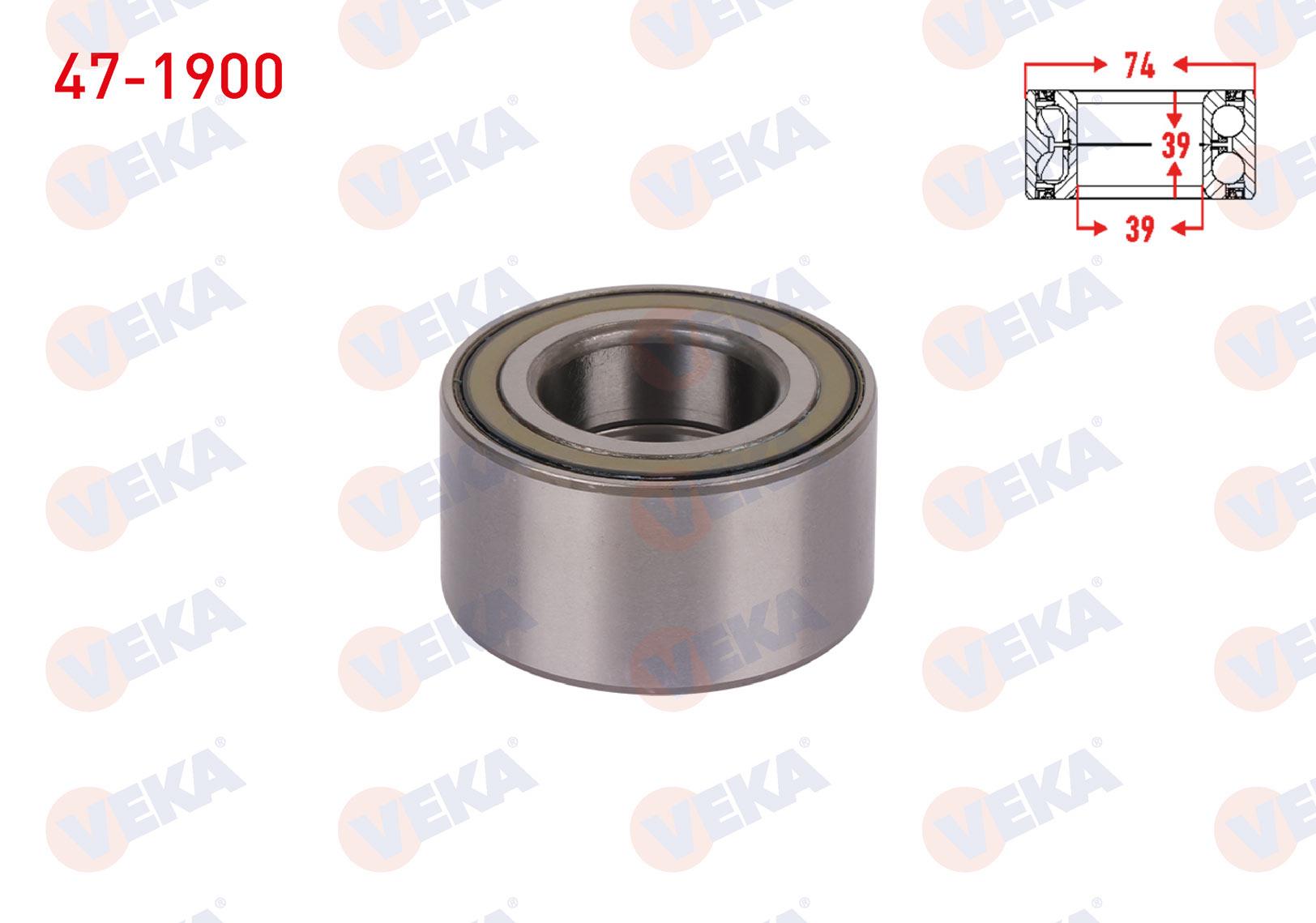 ON TEKERLEK RULMANI SOL-SAG ABSLI FORD TRANSIT CONNECT 1.8 TDCI 39X74X39 2003-2013 2T14 1K018 BB 5127495