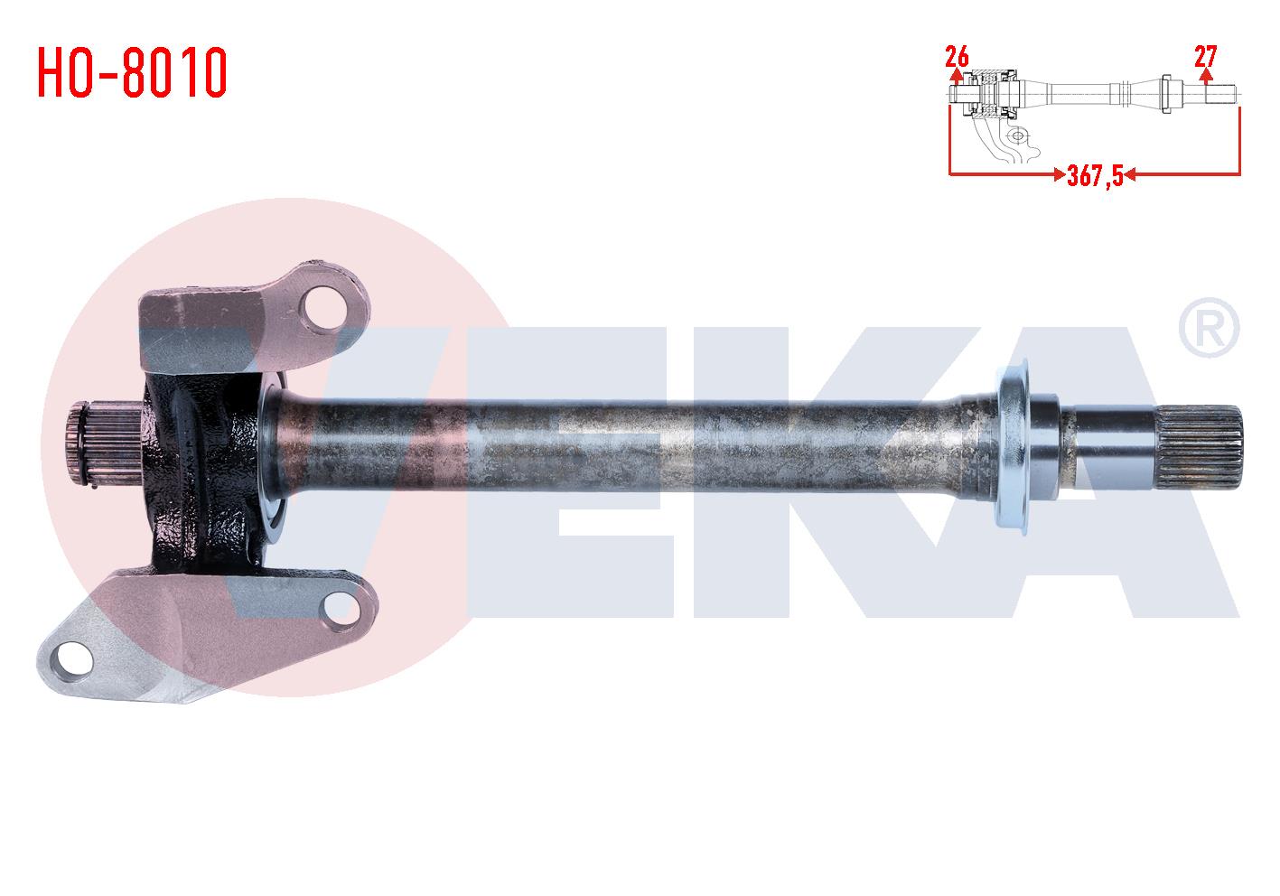 SAG AKS ILAVE MIL HONDA CIVIC VIII 1.6 M-T UZUNLUK 378mm 2005-2012