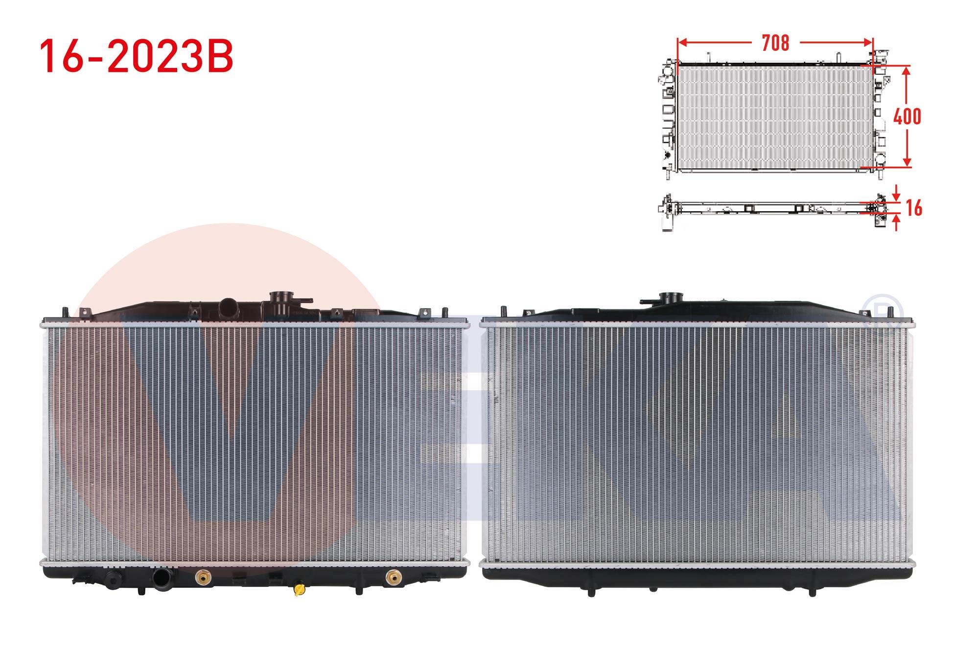 SU RADYATORU  BRAZING HONDA ACCORD VII (CL) 2.4 A-T/M-T AC+/- 2003-2008