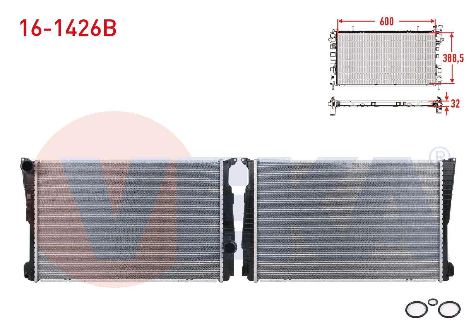 SU RADYATORU BRAZING BMW X3 (F25) xDrive 2.0i - 2.0 D - 1.8 D A-T 2010- / X4 (F26) xDrive 2.0i - 2.0 D A-T 2014-