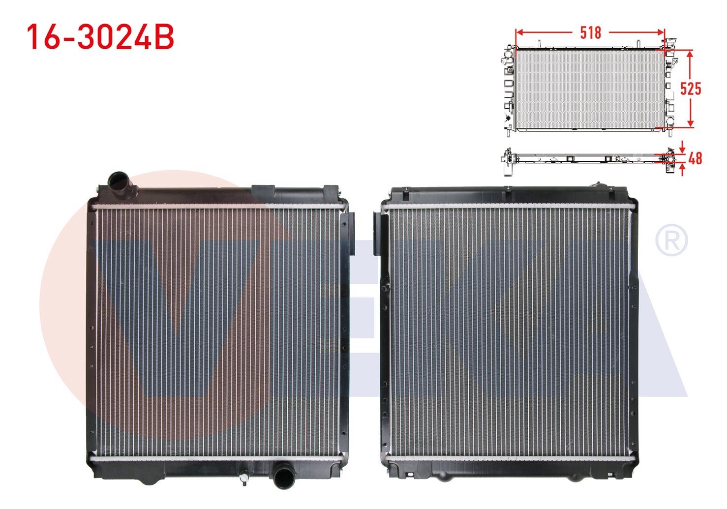 SU RADYATORU BRAZING BRAKETLI MITSUBISHI PRESTIJ DELUXE 3.0 D 2005-2011