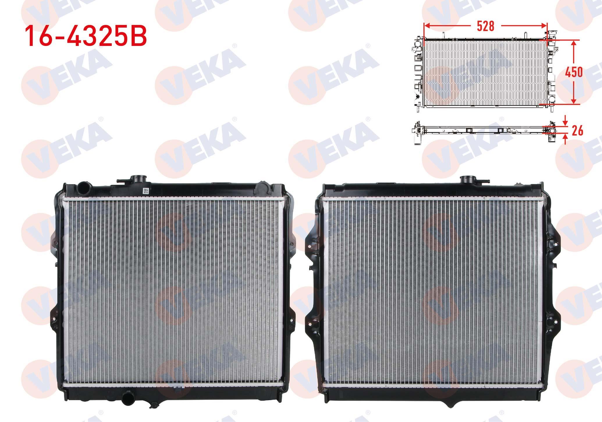 SU RADYATORU BRAZING DUZ CIKIS TOYOTA HI-LUX PICK UP (_N_) 2.4 D M-T 1983-2005