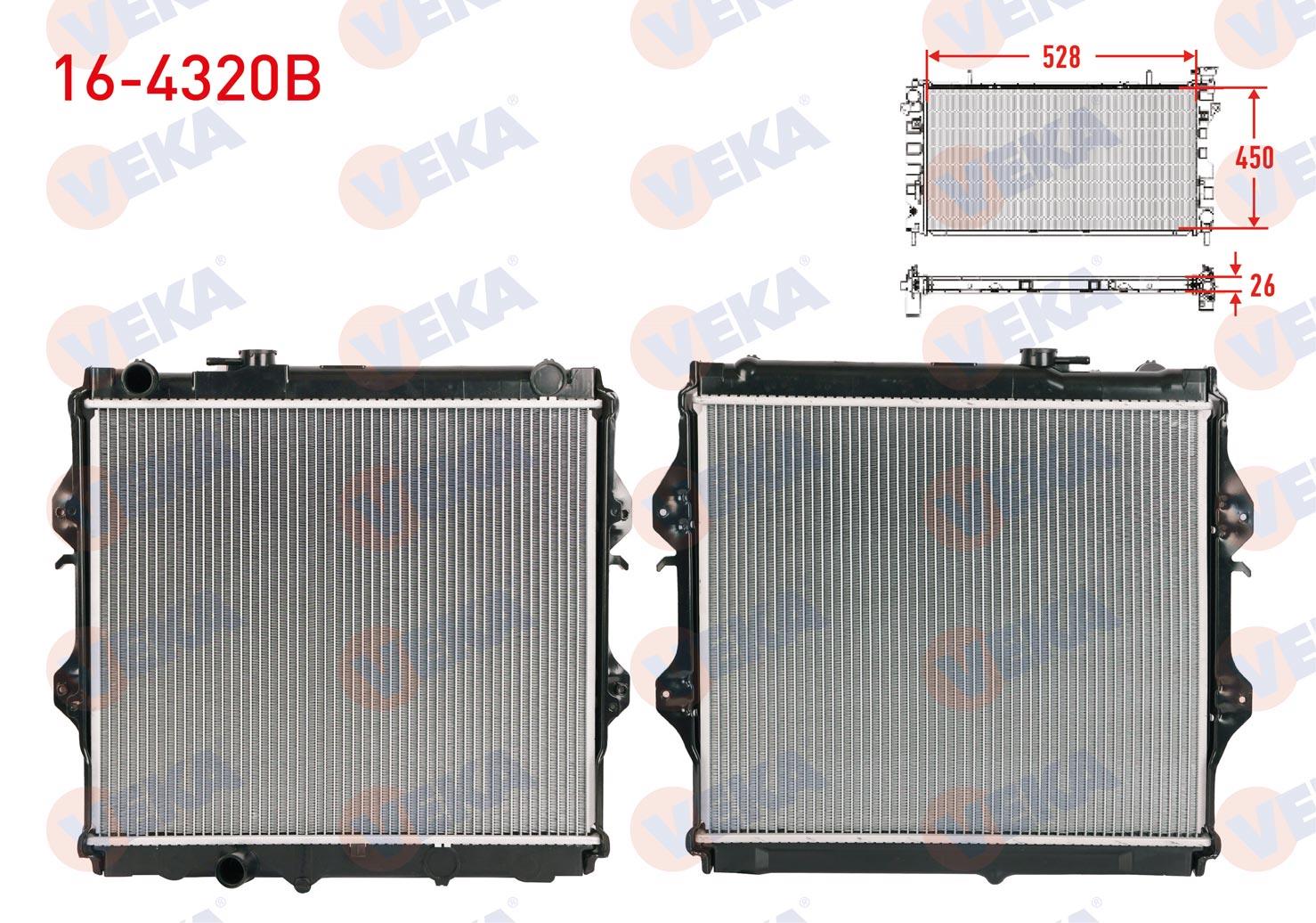 SU RADYATORU BRAZING EGIK CIKIS TOYOTA HI-LUX PICK UP (_N_) 2.4 D (LN145,LN150)  M-T 1983-2005