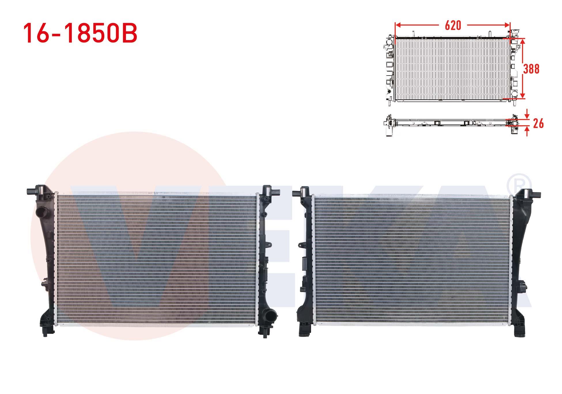 SU RADYATORU BRAZING FIAT 500L 0.9 - 1.3 MJT - 1.4i - 1.6 MJT 2012-