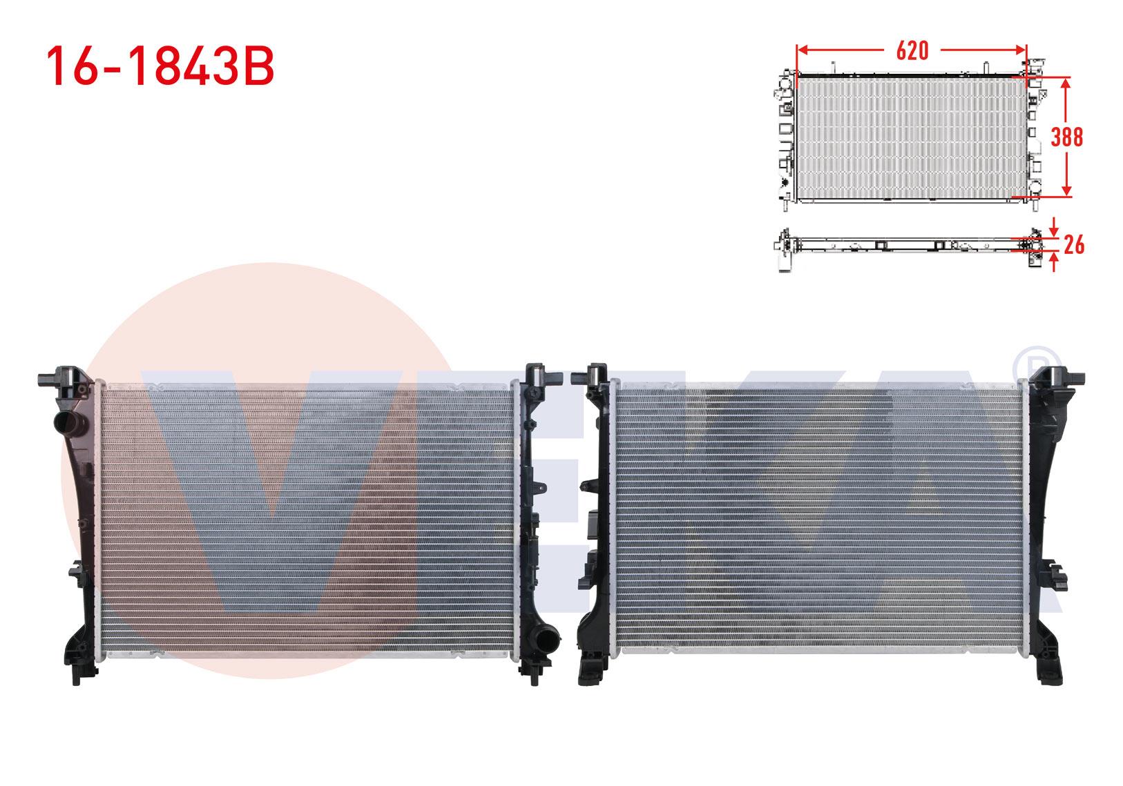 SU RADYATORU BRAZING FIAT EGEA 1.3 MJT - 1.6 MJT 16v M-T AC+/- 2015-