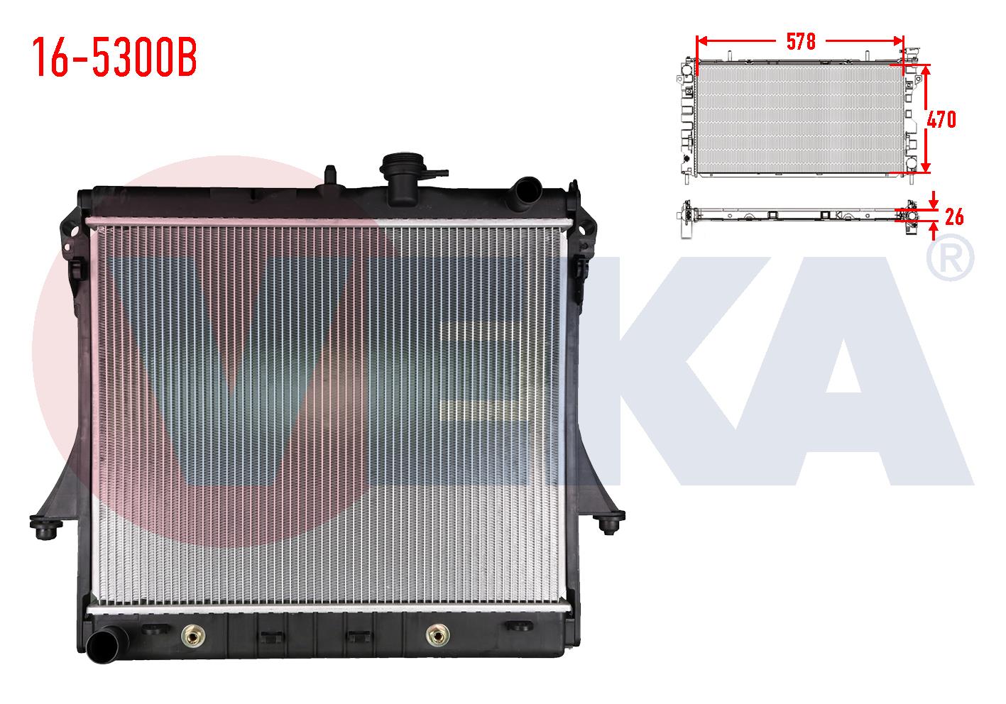 SU RADYATORU BRAZING HUMMER H3 3.7 A-T / AC+ 2005-2008