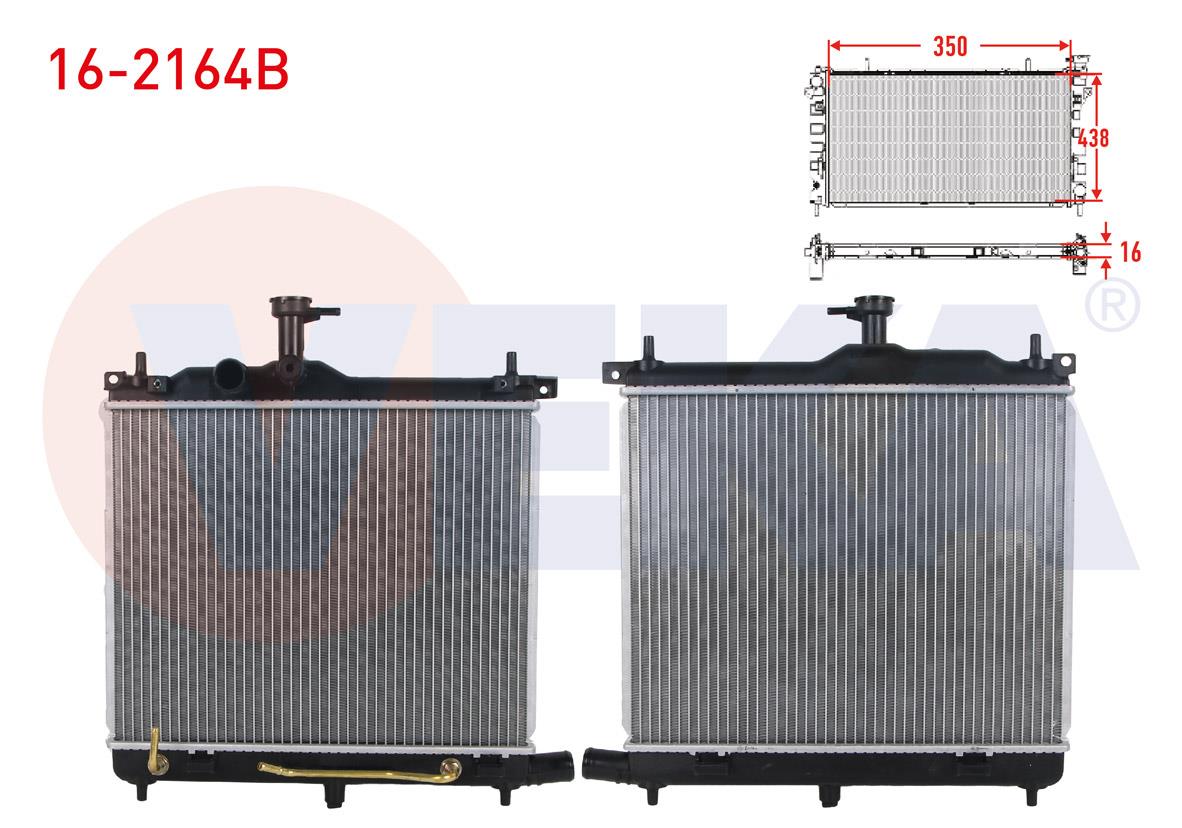 SU RADYATORU BRAZING HYUNDAI I10 1.1i 12V - 1.2i 12v A-T/M-T 2008-