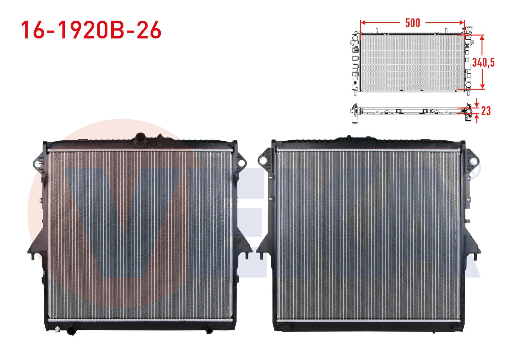 SU RADYATORU BRAZING KALINLIK 26mm FORD RANGER (TKE) 2.2 TDCI M-T AC+ 2011-