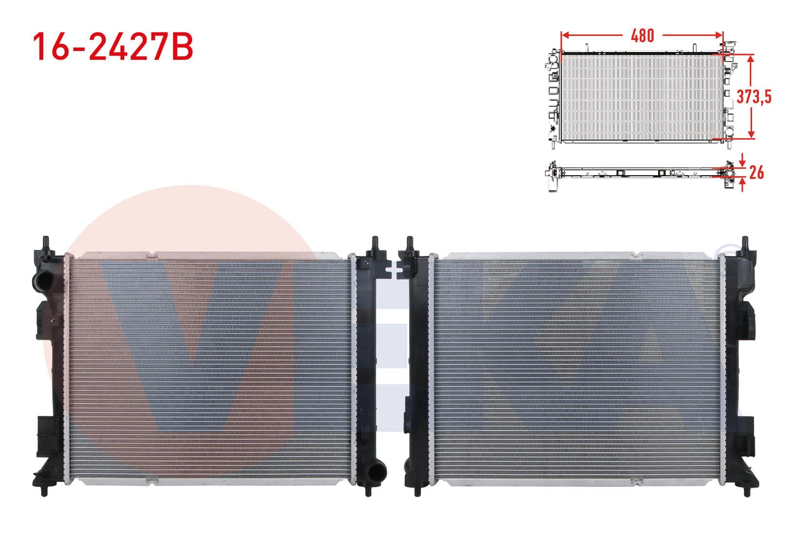 SU RADYATORU BRAZING KIA RIO IV (YB, SC) 1.0 T-GDI M-T 2017-