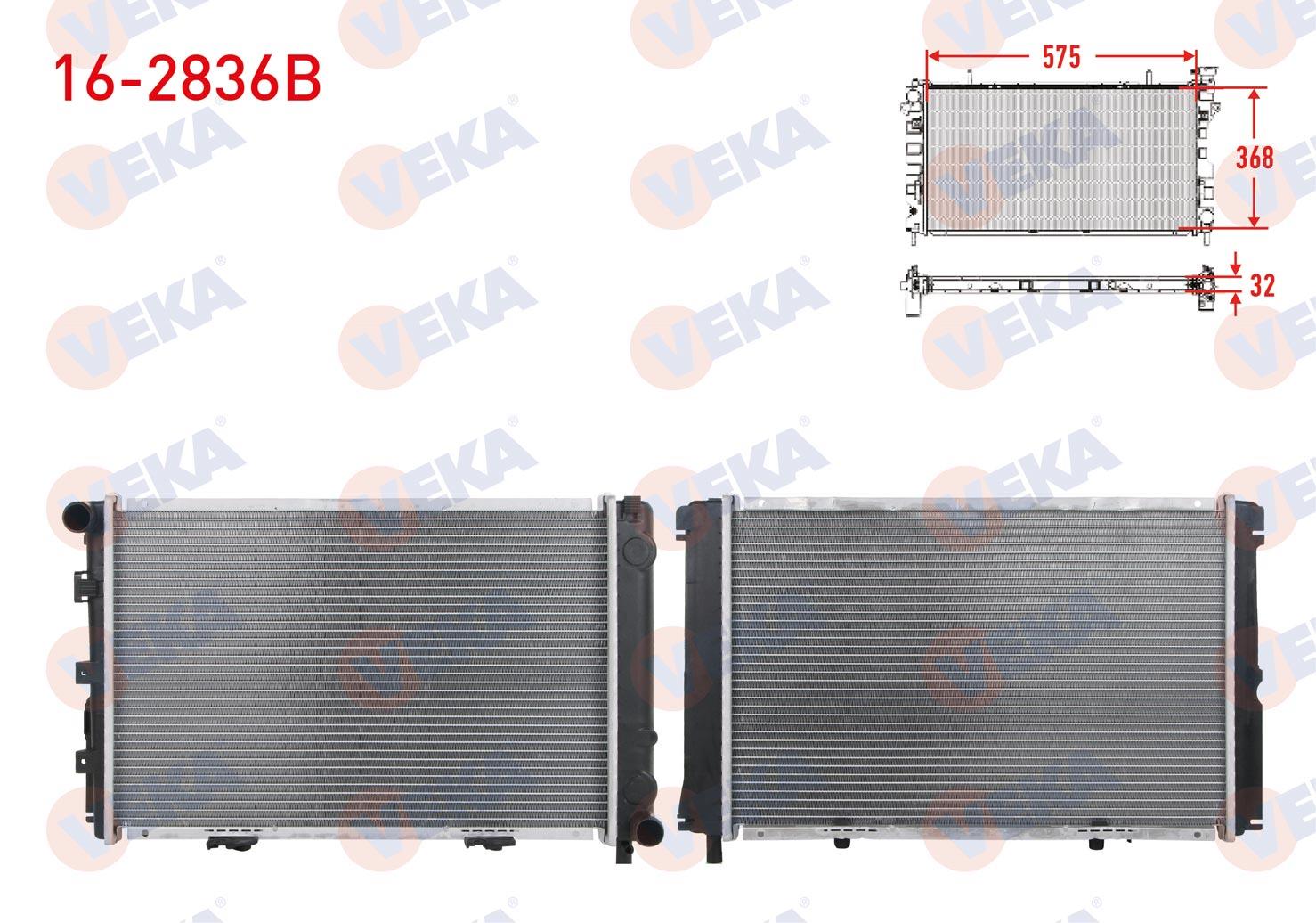 SU RADYATORU BRAZING MERCEDES 190 (W201) 2.0 M-T AC+ 1982-1993