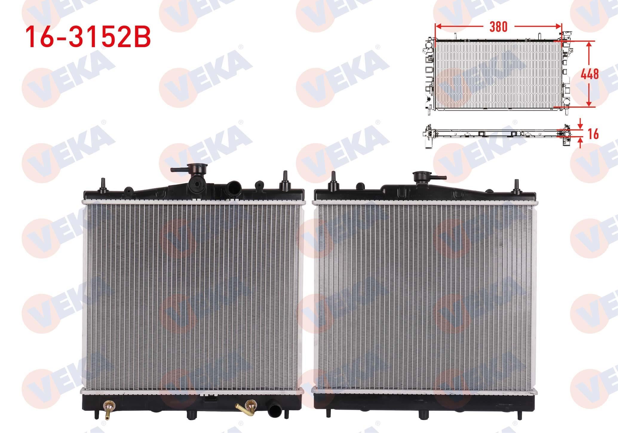 SU RADYATORU BRAZING NISSAN NOTE (E11) 1.6 2006-2013 / TIIDA (C11) 1.6 2007-2012 / MICRA (K12) 1.2 - 1.4 2003-2010