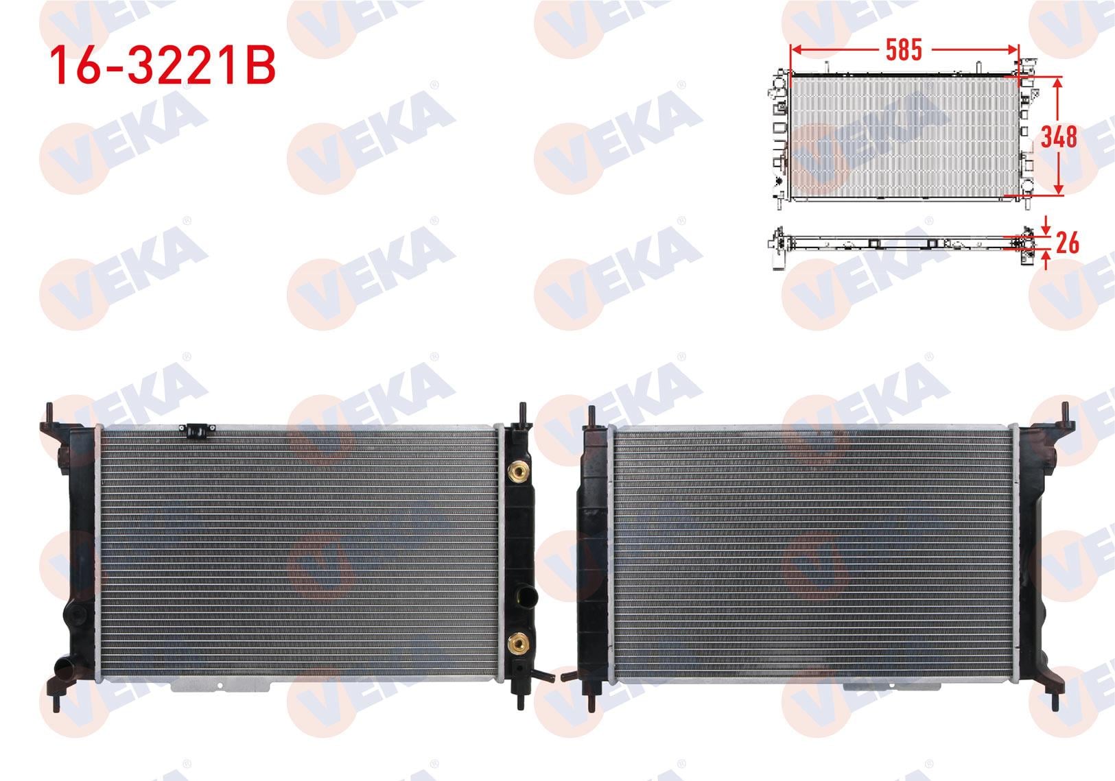 SU RADYATORU BRAZING OPEL ASTRA F 1.4i-1.6i  A-T AC+ 1991-2005
