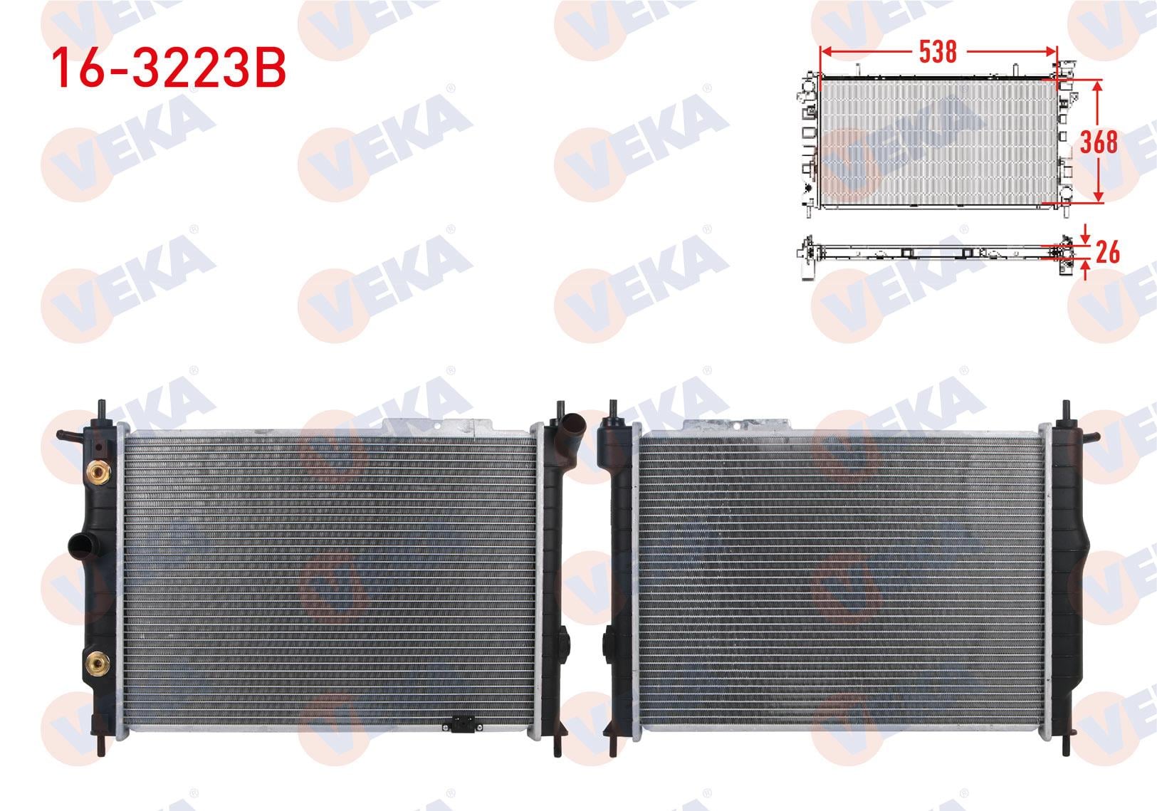 SU RADYATORU BRAZING OPEL ASTRA F 1.6i 16v A-T AC- 1991-2002