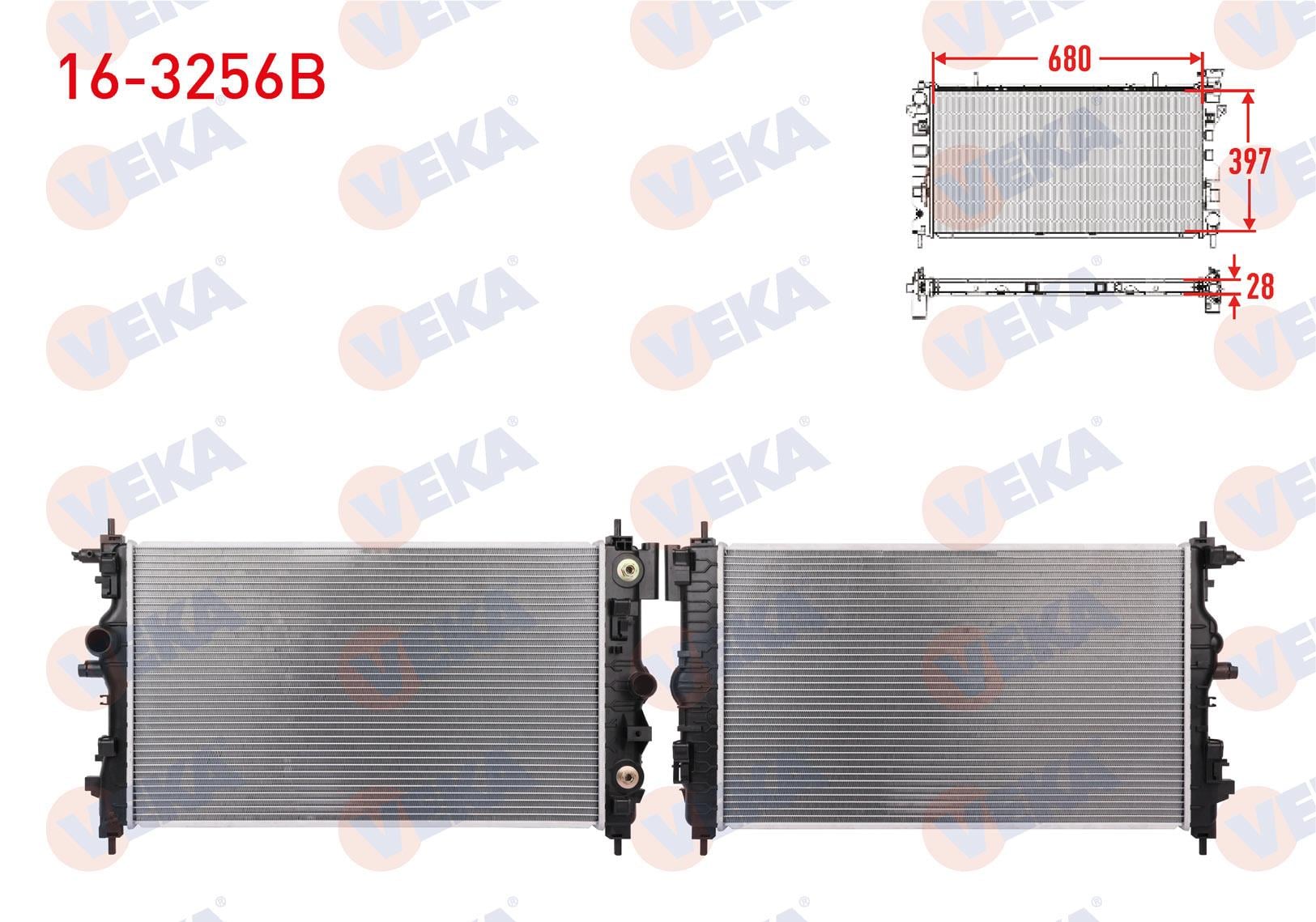 SU RADYATORU BRAZING OPEL ASTRA J 1.4i A-T AC+/-  2009-2016