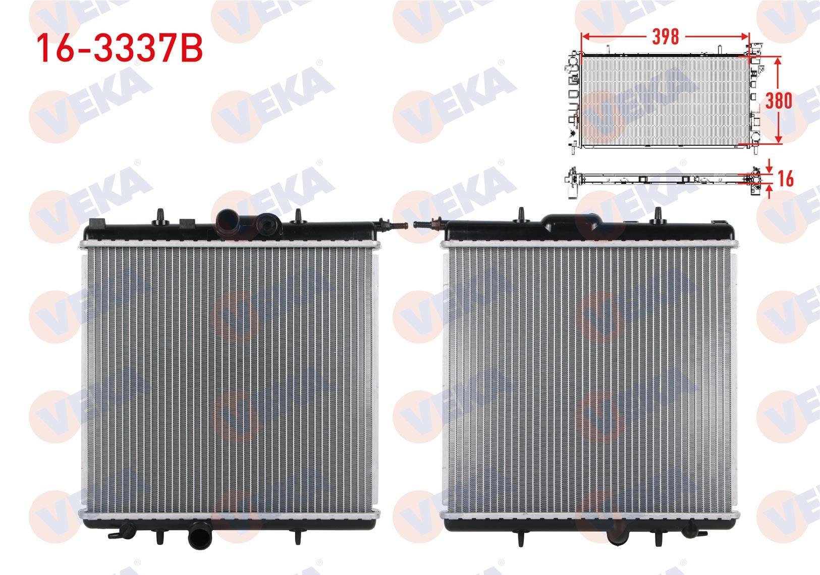 SU RADYATORU BRAZING PEUGEOT 206 (2A/C) 1.4i 16v A-T AC- 1998-2006