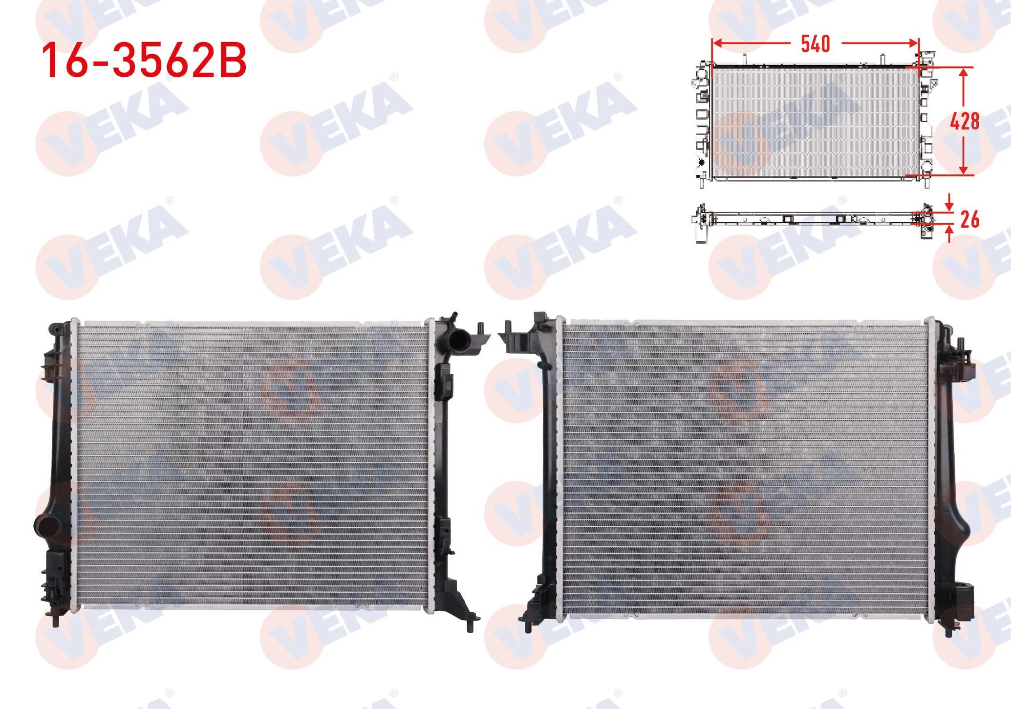 SU RADYATORU BRAZING RENAULT MEGANE IV (B9A/M_) 1.5 DCI M-T AC+/- KALINLIK: 26mm 2016-