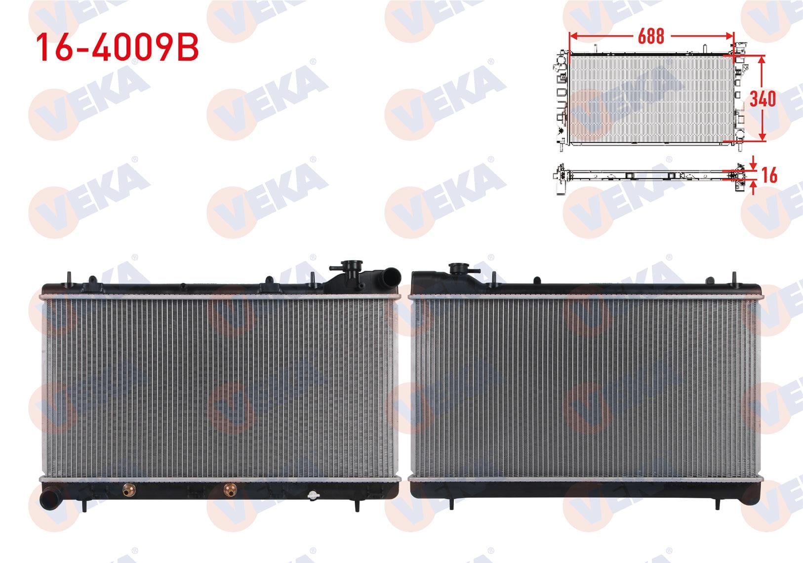 SU RADYATORU BRAZING SUBARU FORESTER 2.0 A-T 1997-2002 / IMPREZA 1.6 - 1.8 - 2.0 A-T 1993-2000