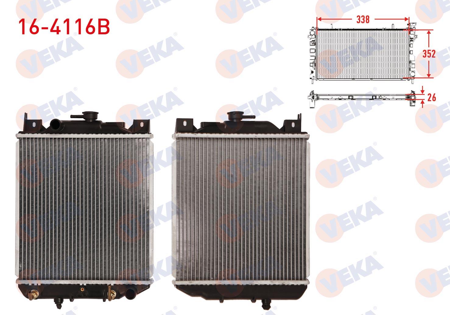 SU RADYATORU BRAZING SUZUKI SWIFT II (EA,MA) 1.3i A-T 1989-2001