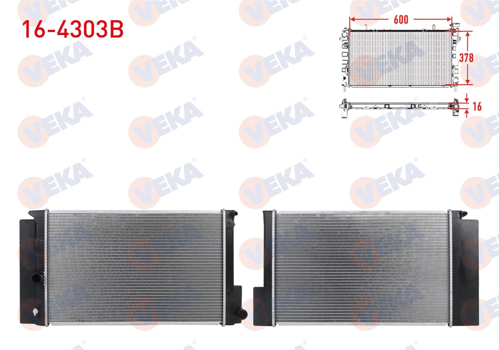 SU RADYATORU BRAZING TOYOTA COROLLA 1.33 / 1.6 M-T AC+/- 2012-